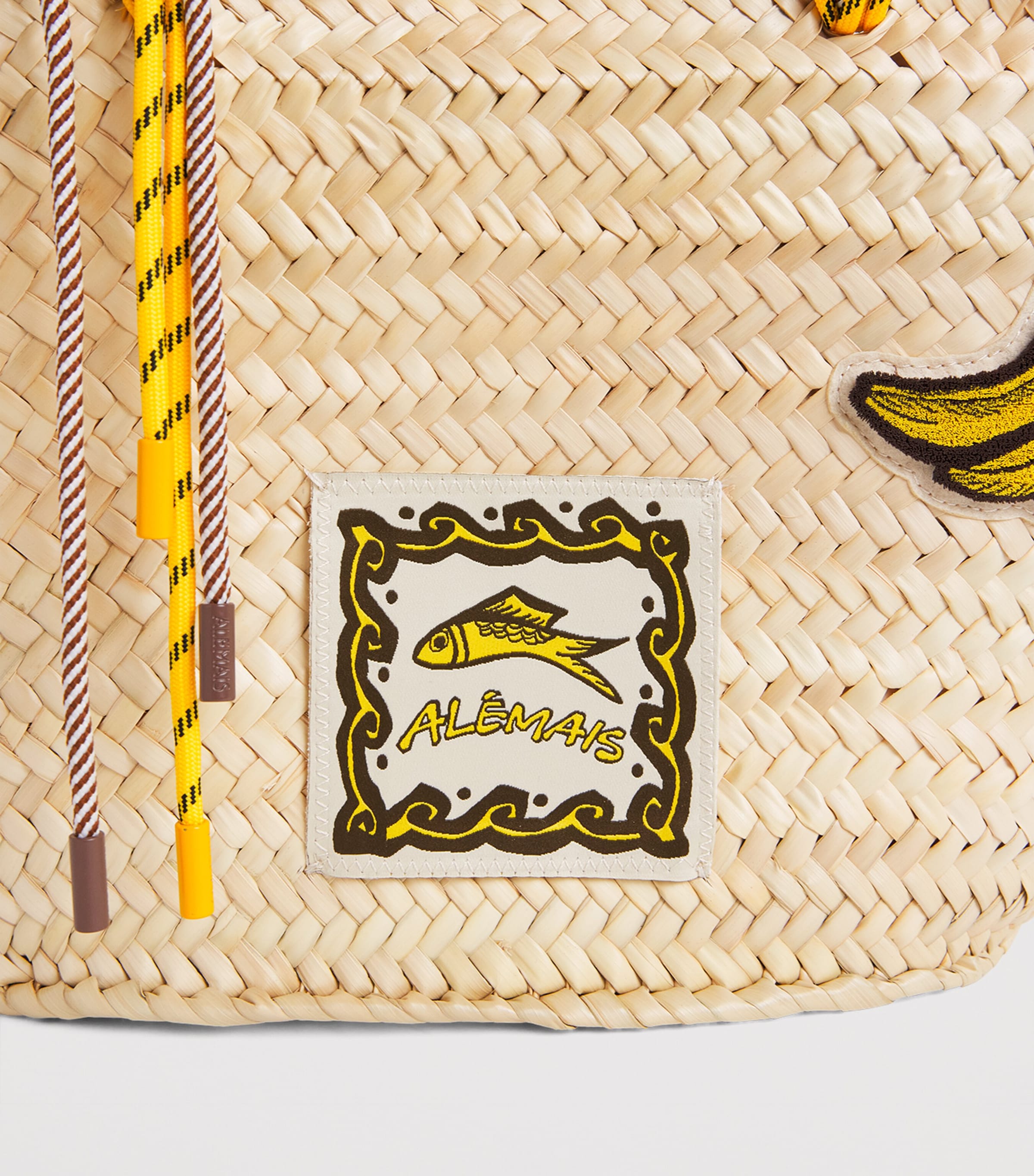 ALEMAIS Medium Woven Mona Basket Bag Image 6
