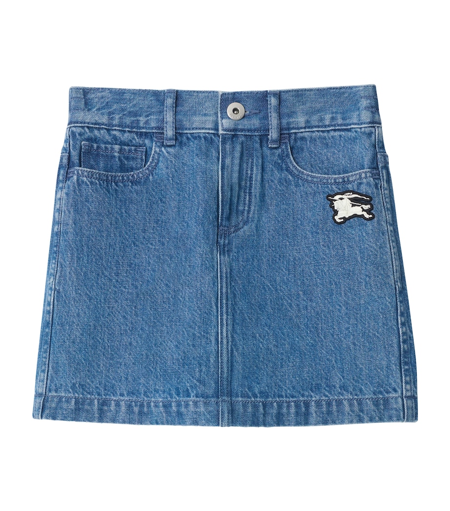 Burberry Kids EKD Denim Skirt (14 Years) Vintage Denim Image 1