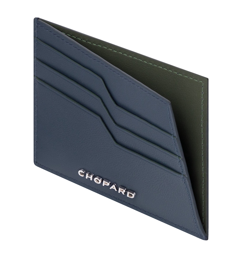 Small Leather Heritage Card Holder BLUE Image 3