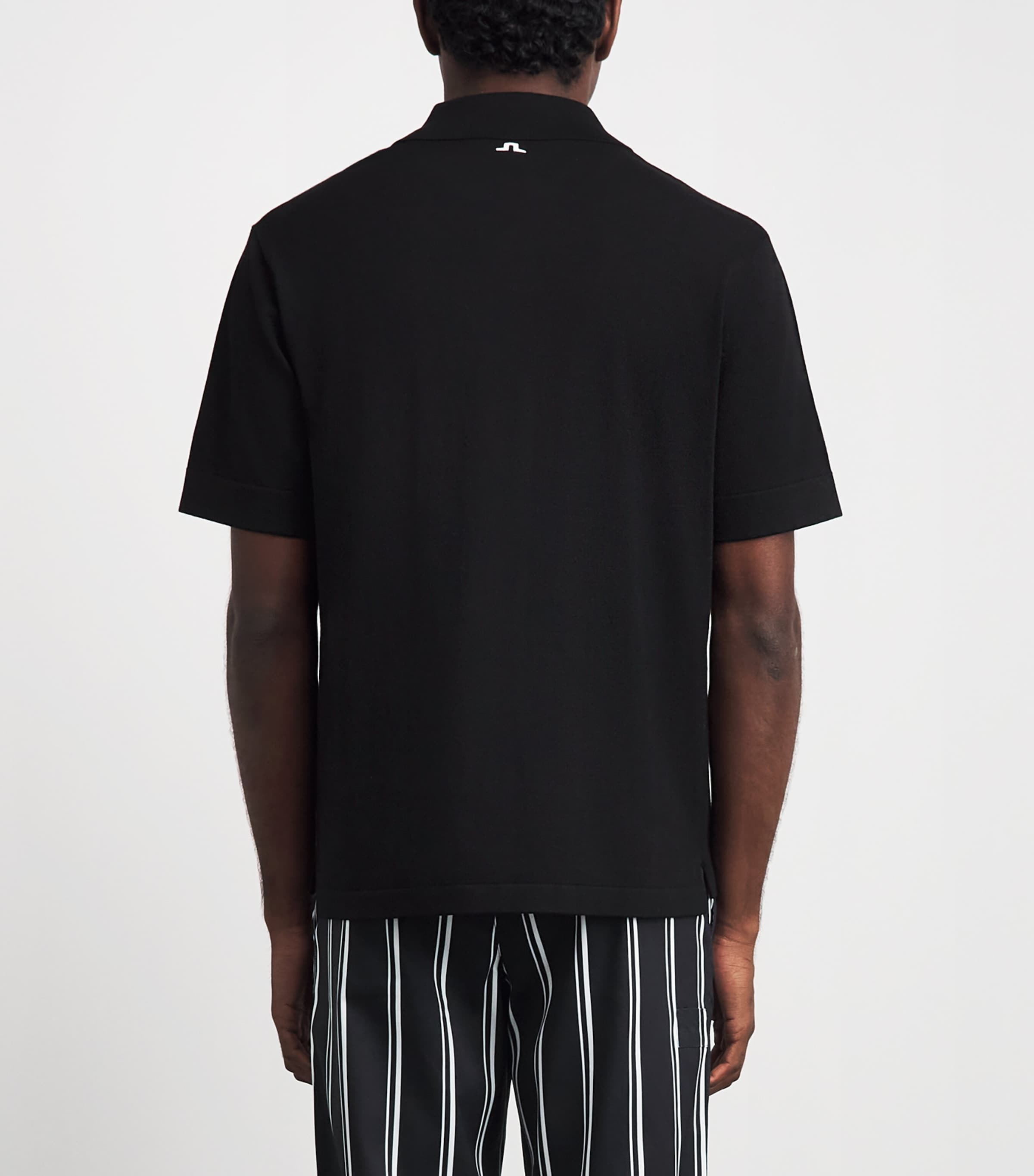 J Lindeberg Mens 30Y Jesper Retro Polo Shirt Black Image 5
