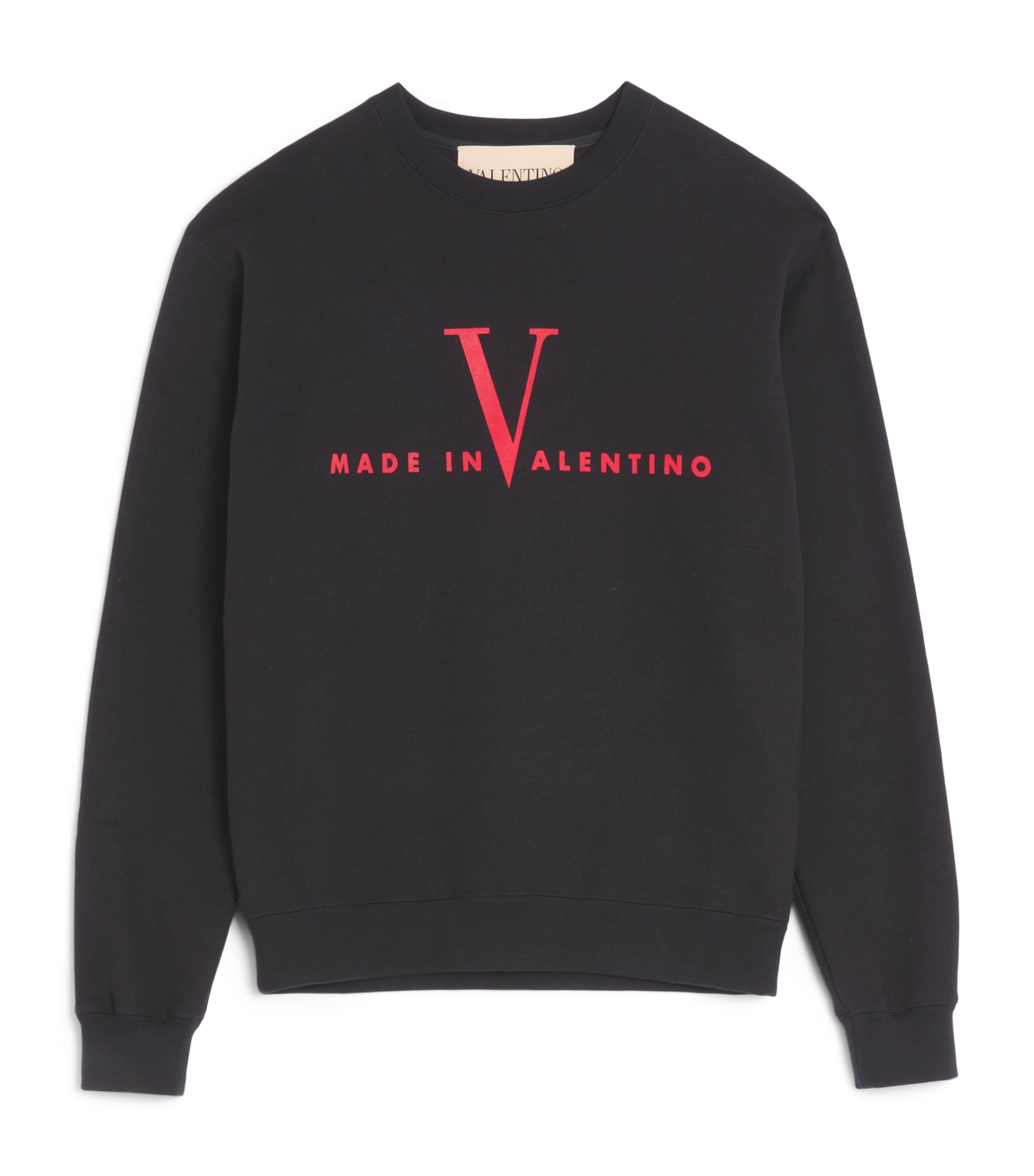 Cotton Made in Valentino Logo Sweatshirt 0NR Image 1