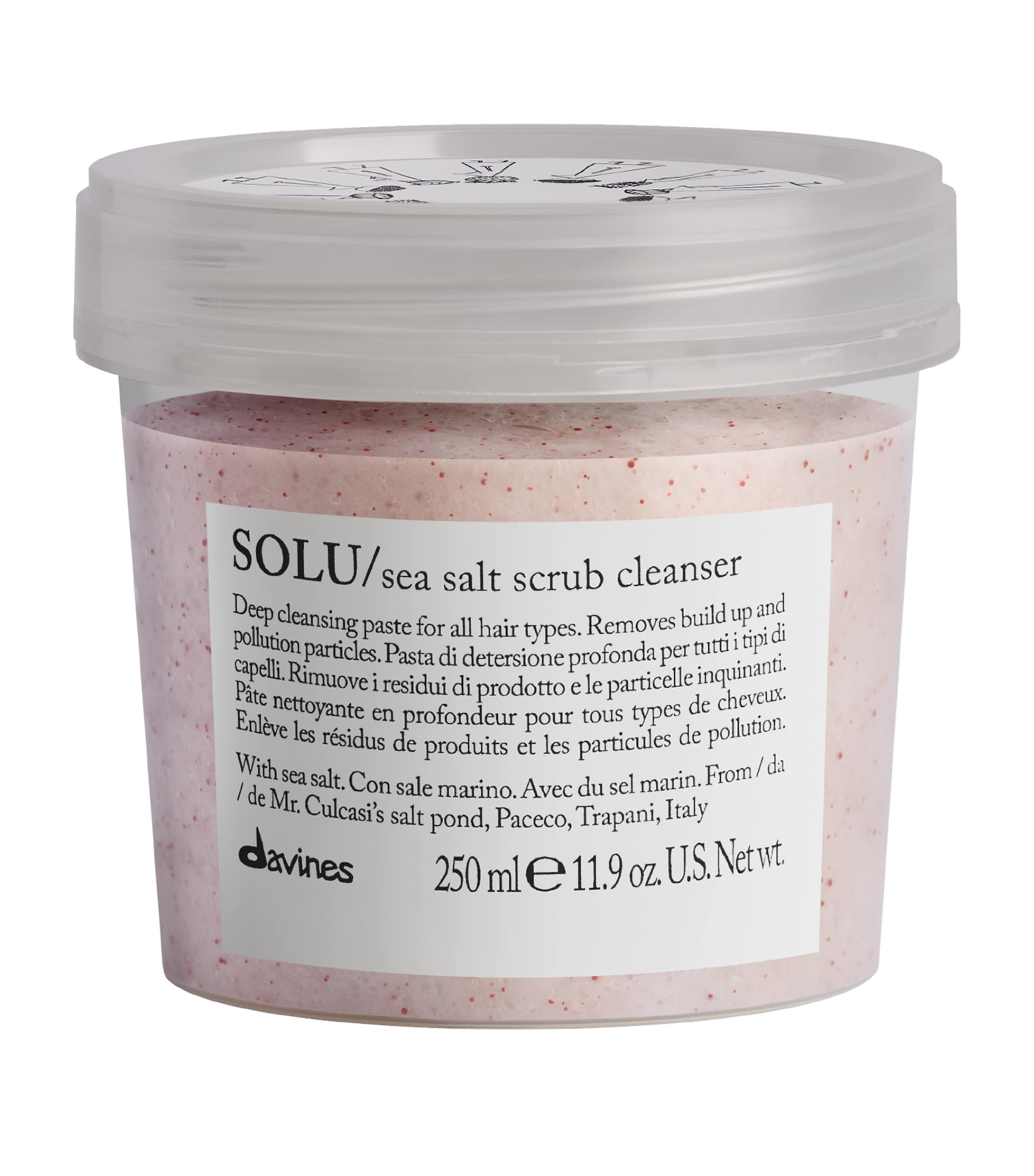 Davines Solu Scrub Shampoo In White