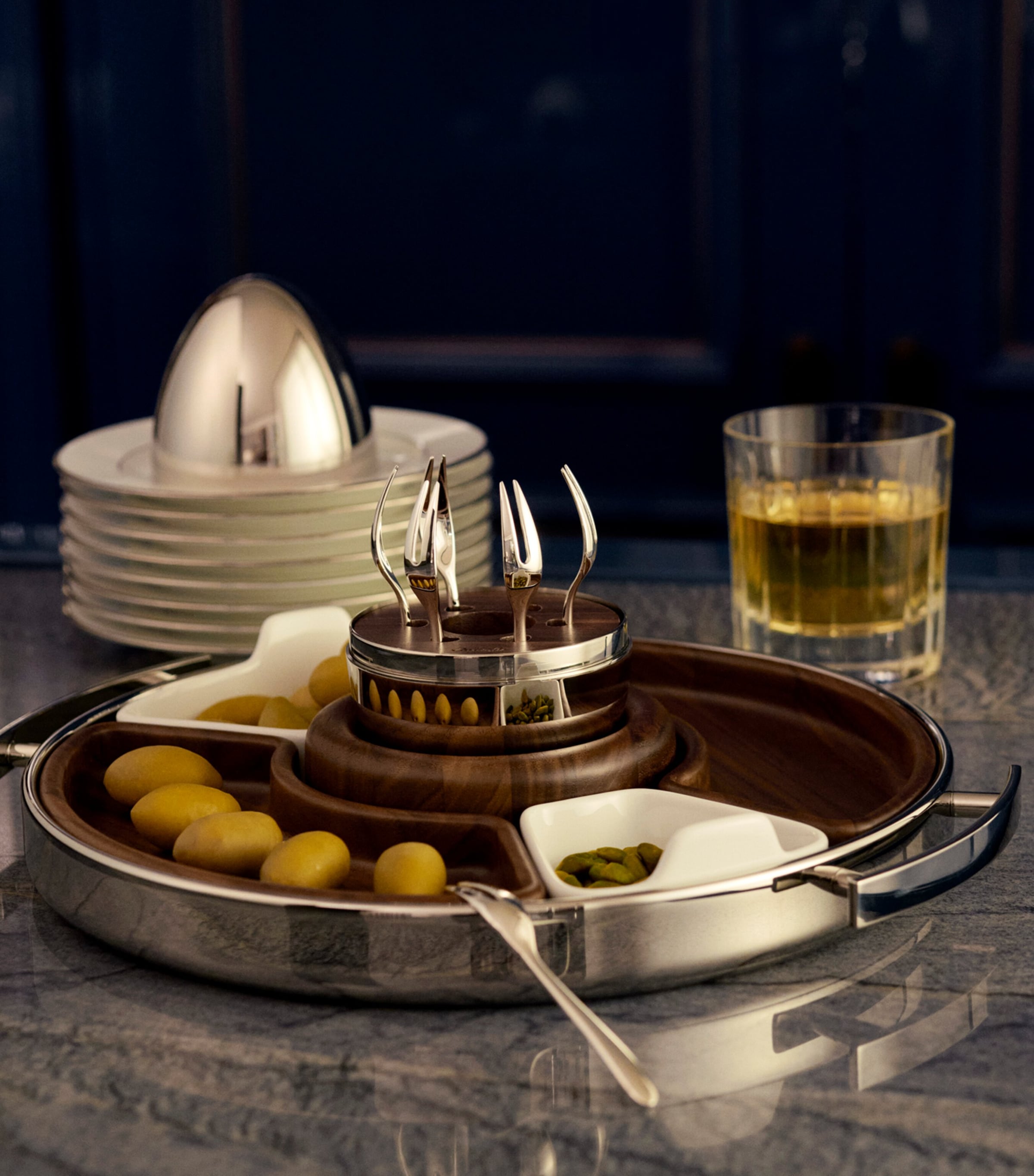 Christofle Mood Yummy 6-Piece Cocktail Fork Canteen Silver Image 2
