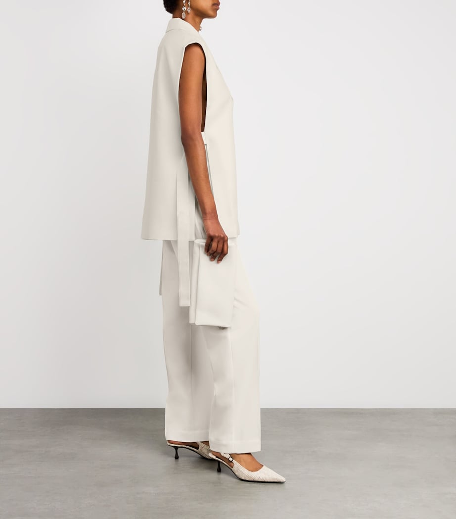 Wool-Blend Waistcoat OFF WHITE Image 2