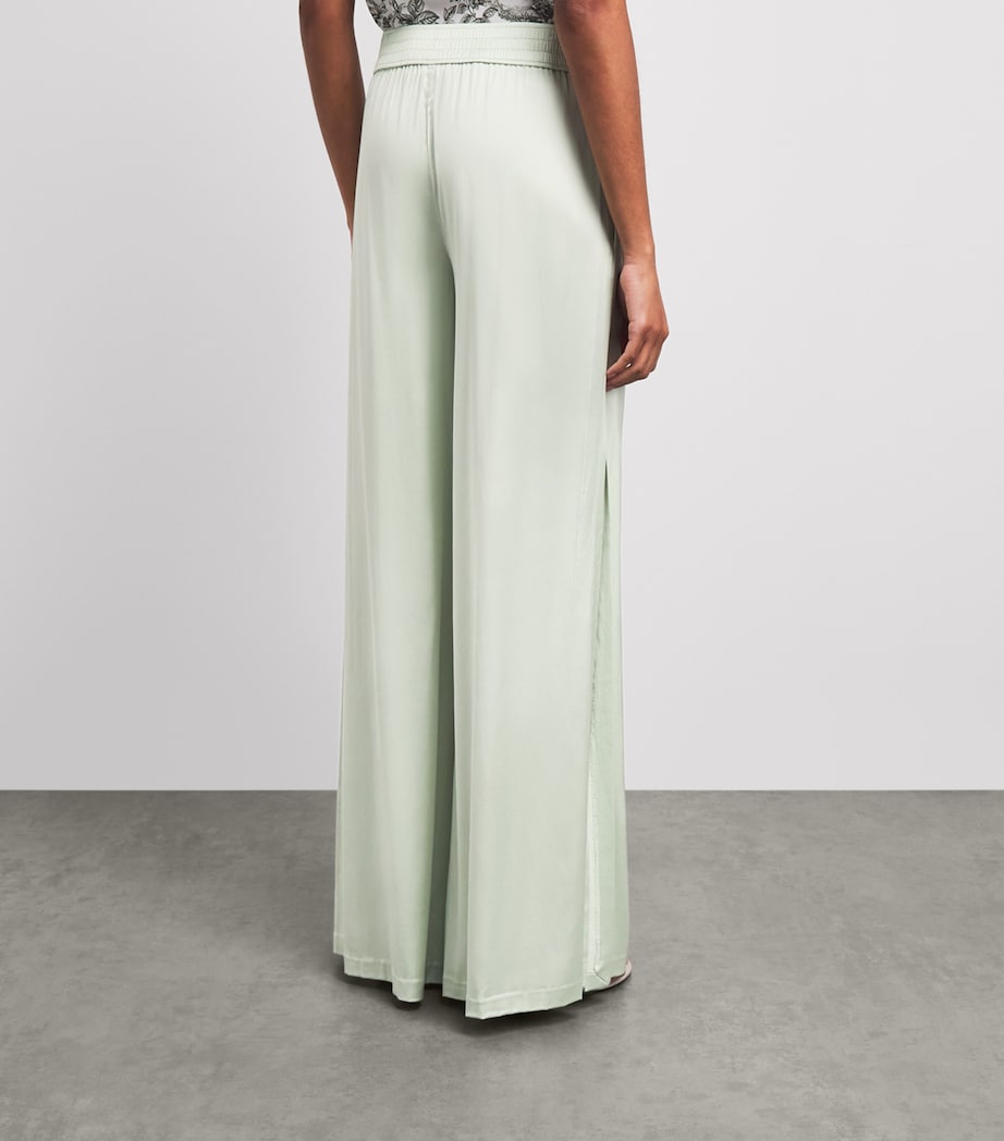 Alice+Olivia Womens Kenley Palazzo Trousers Light Sage Image 5