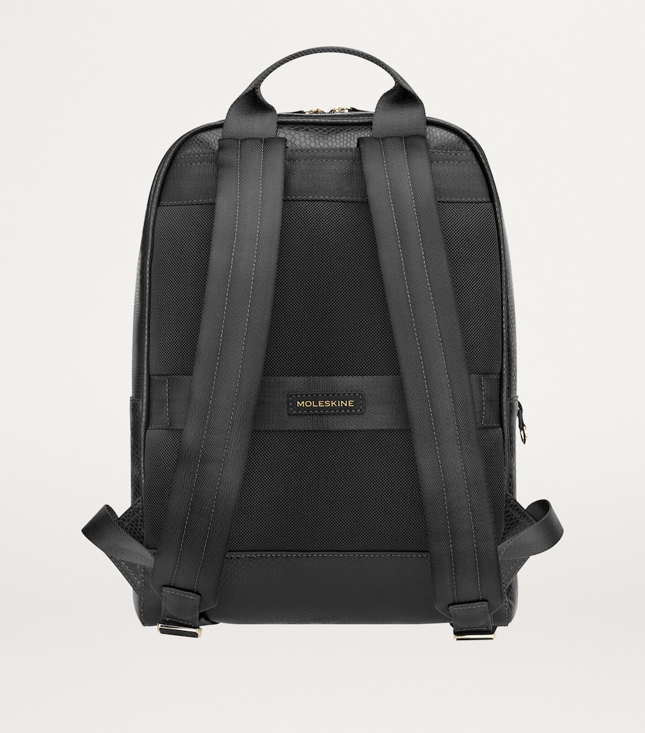 Vegan Leather Precious & Ethical Backpack BLACK Image 7