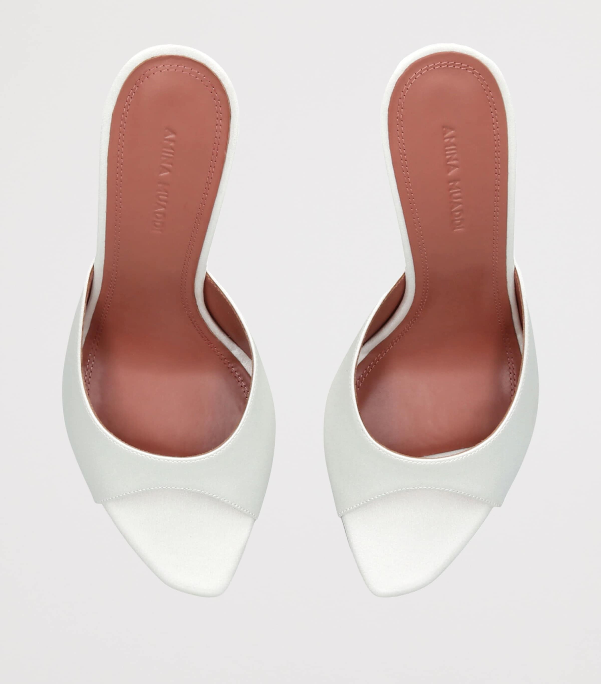 Satin Alexa Mules 95 WHITE Image 4