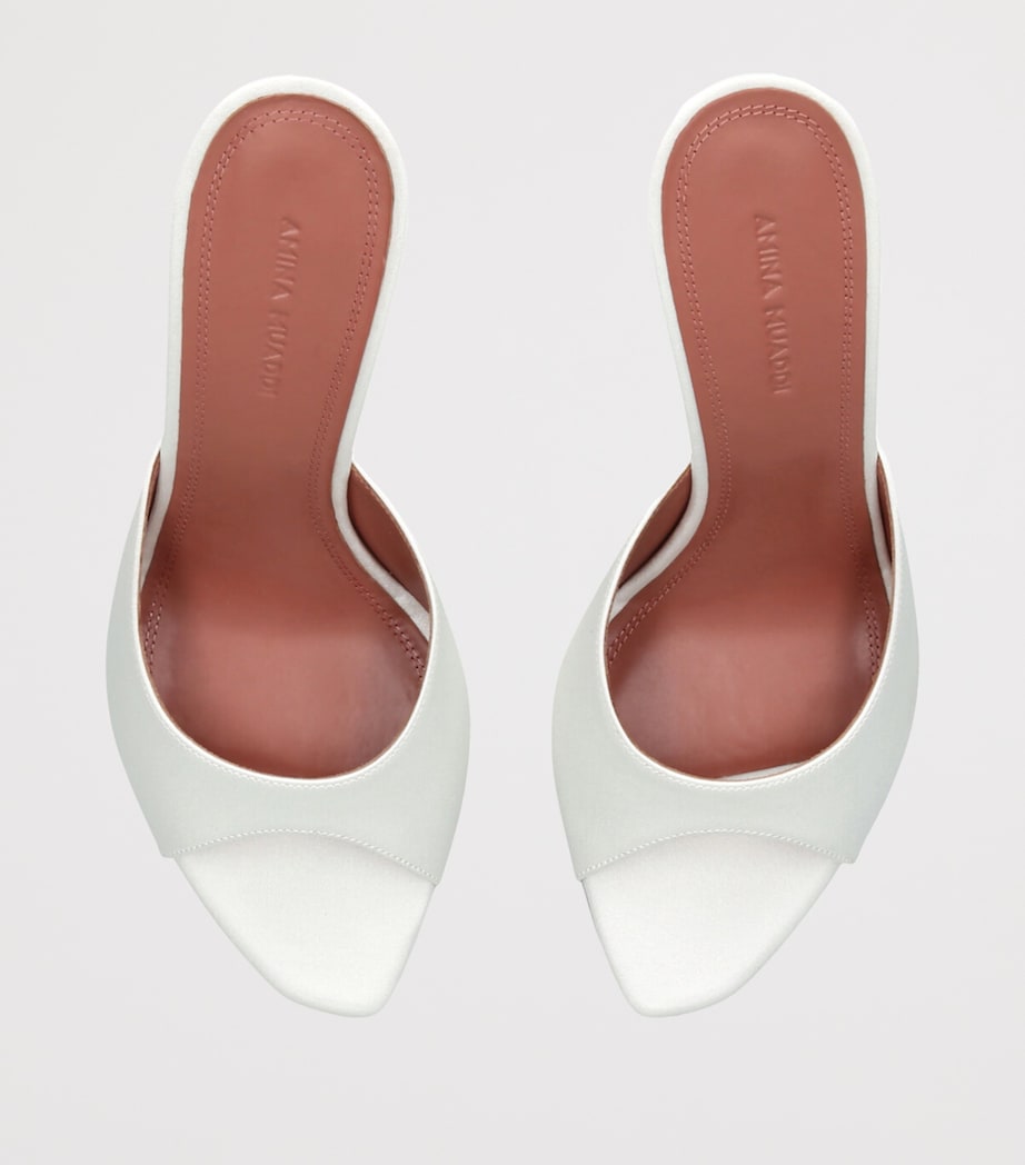 Satin Alexa Mules 95 WHITE Image 4