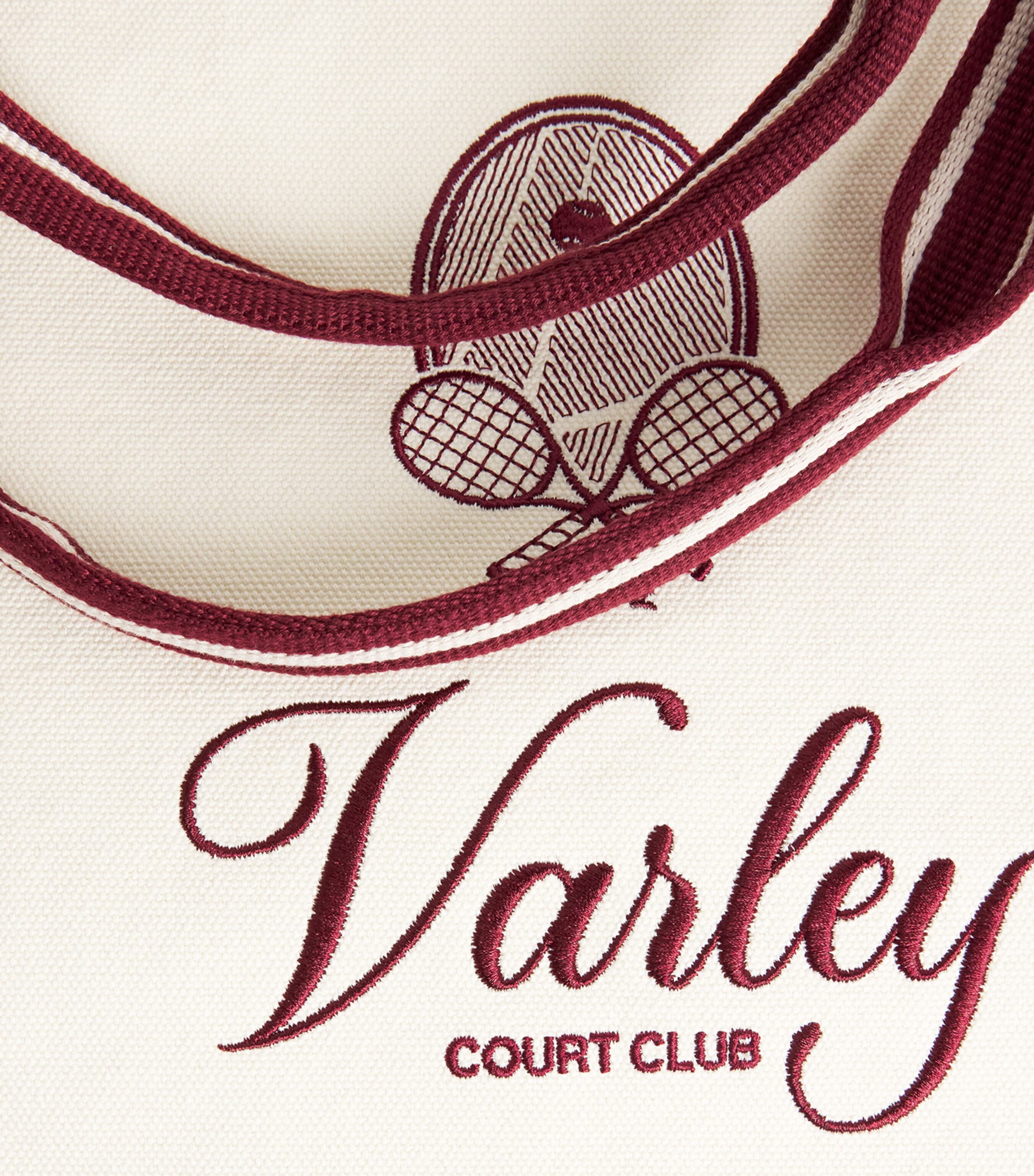 Varley Canvas Robinson Club Tote Bag Ivory / Port Image 6