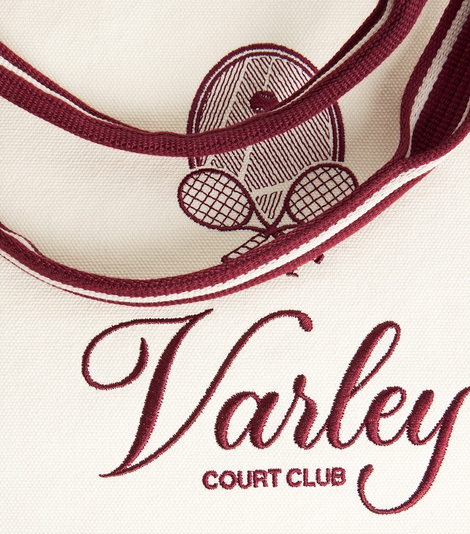 Varley Canvas Robinson Club Tote Bag Ivory / Port Image 6