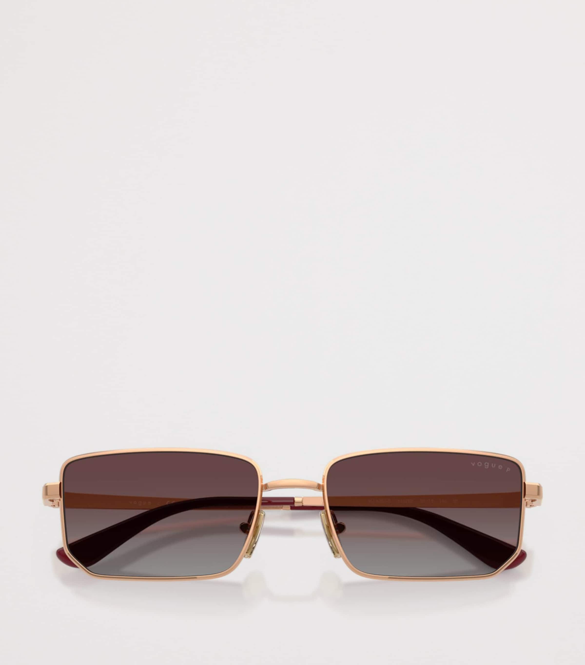 Vogue Metal Rectangular Sunglasses Pink Image 5