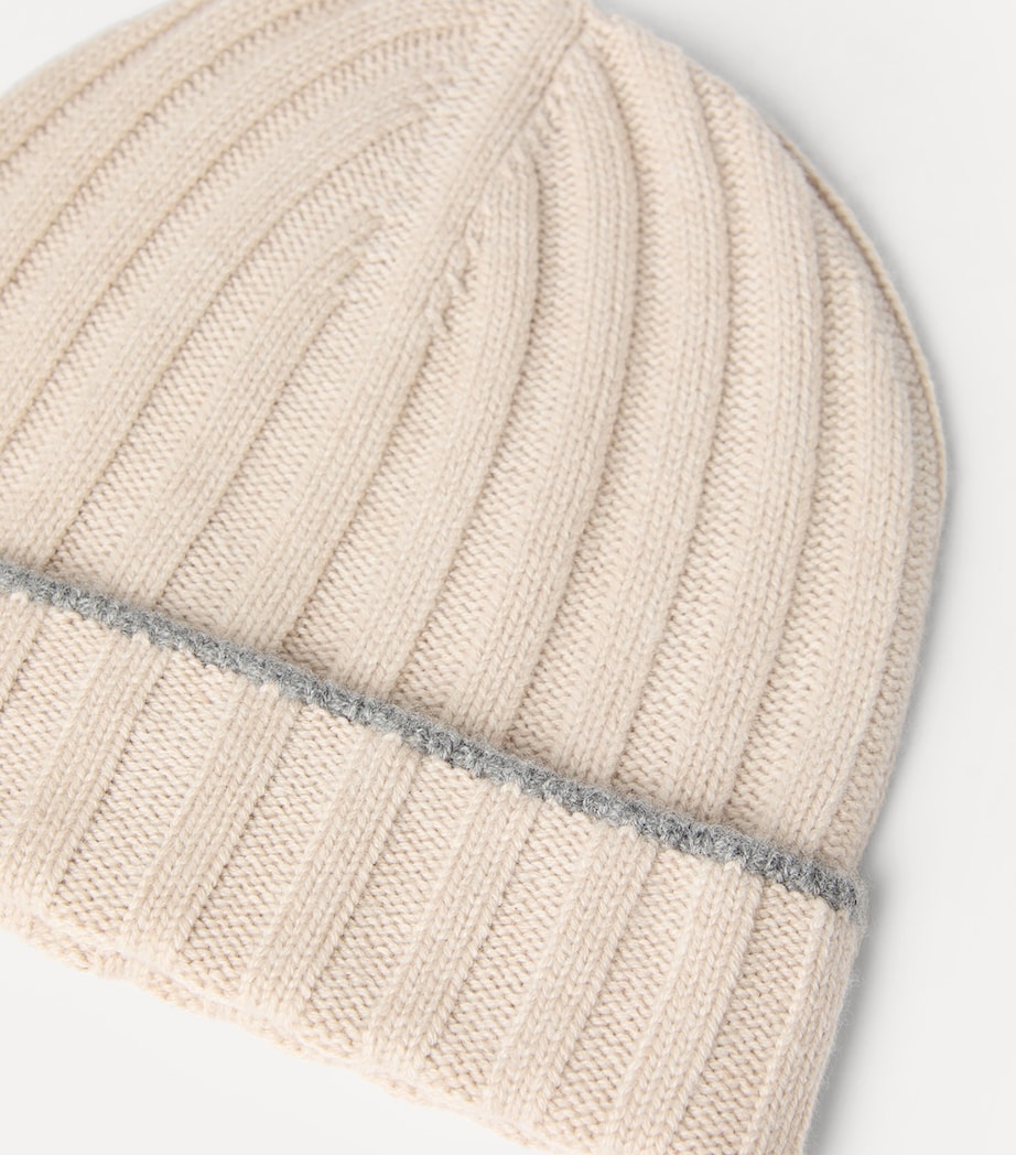 Brunello Cucinelli Cashmere Ribbed Beanie Image 2