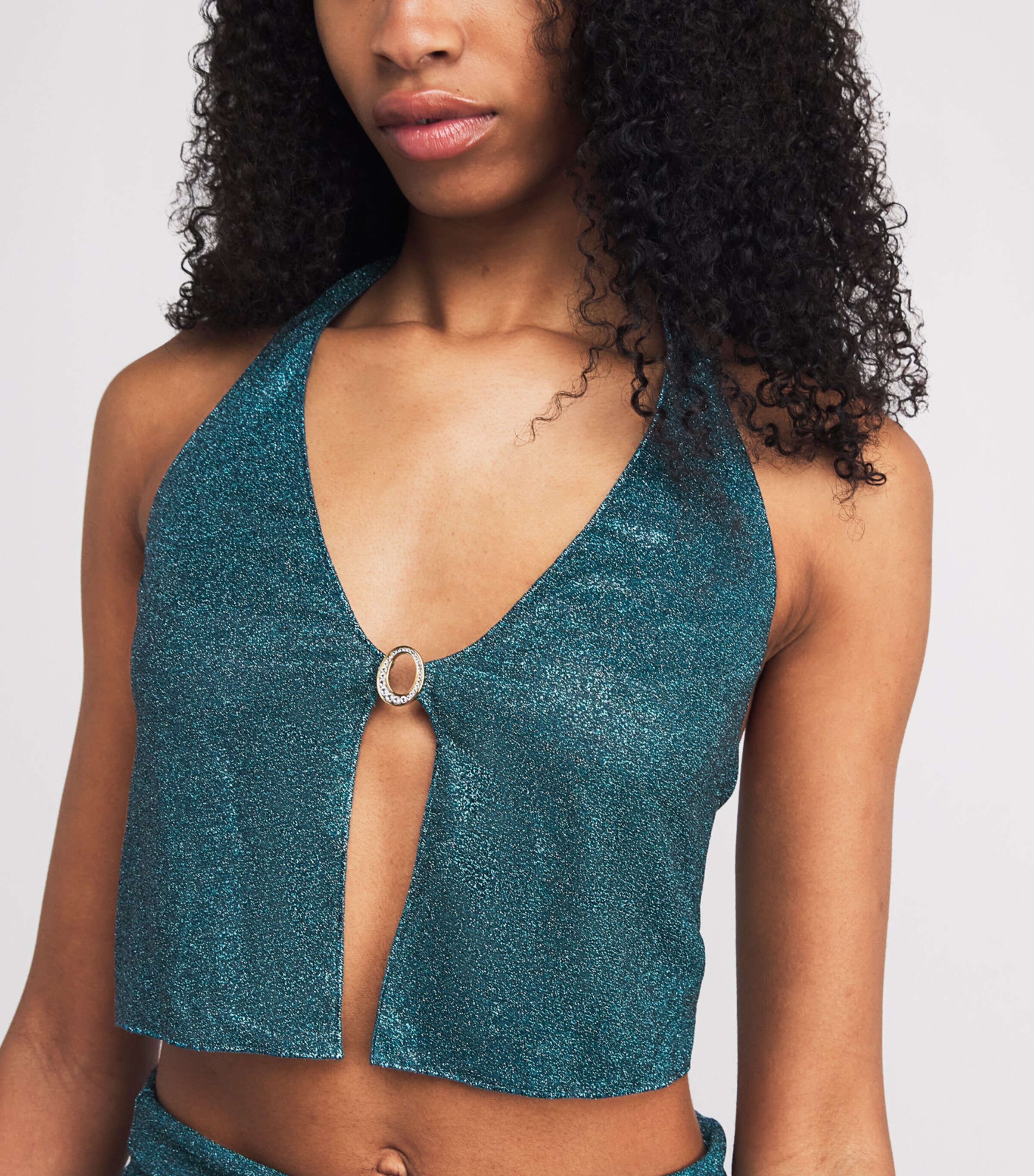 Halterneck Lumière Top PEACOCK Image 6