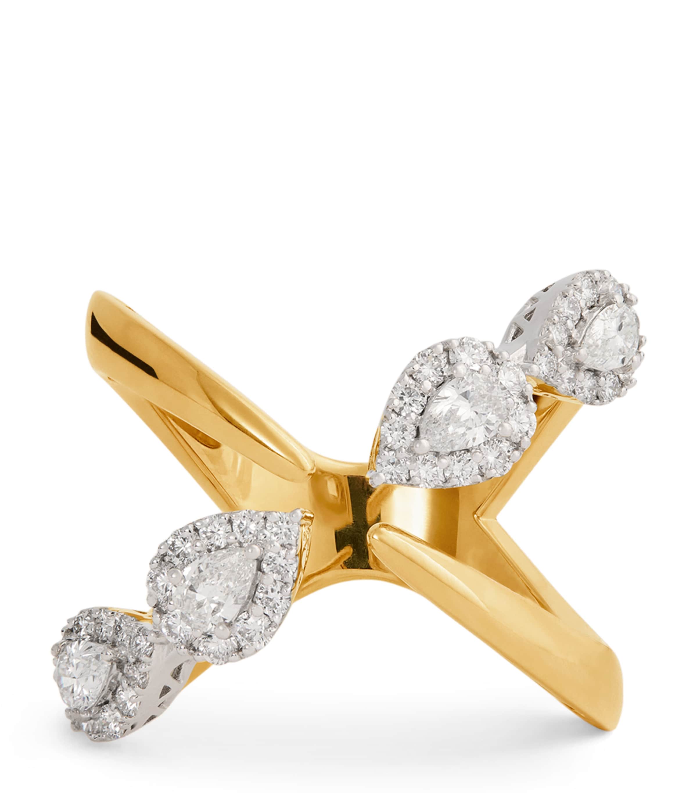 Yeprem Yellow Gold, White Gold And Diamond Ring
