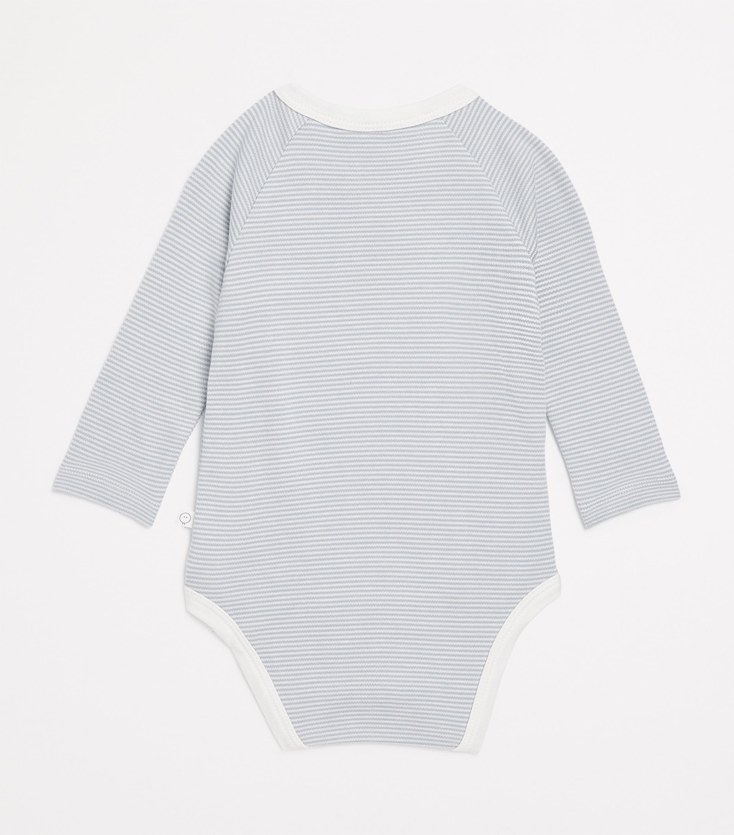 Bamboo-Blend Kimono Bodysuit (9-12 Months) BLUE STRIPE Image 5