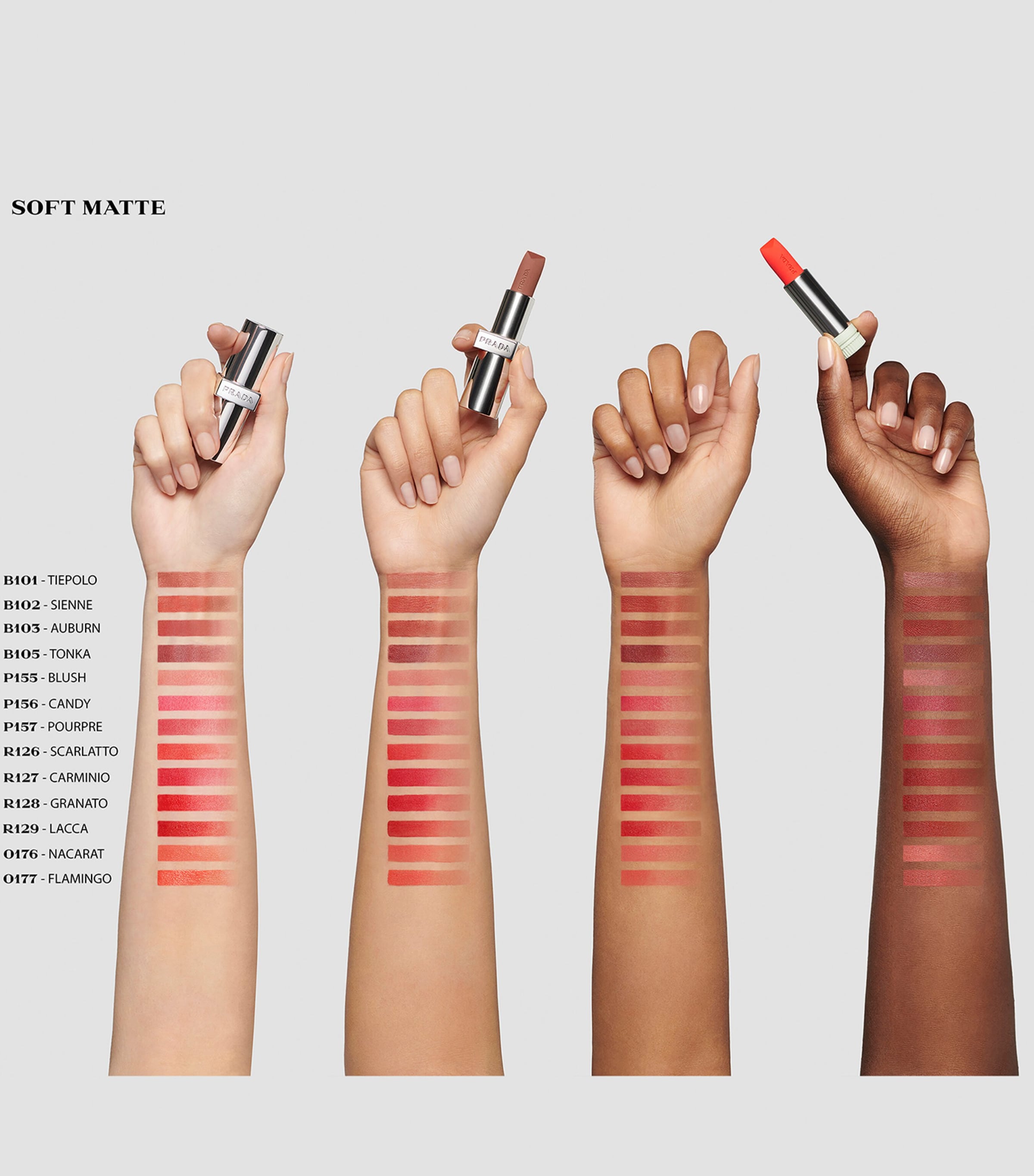 Prada Monochrome Soft Matte Lipstick B101 Image 2