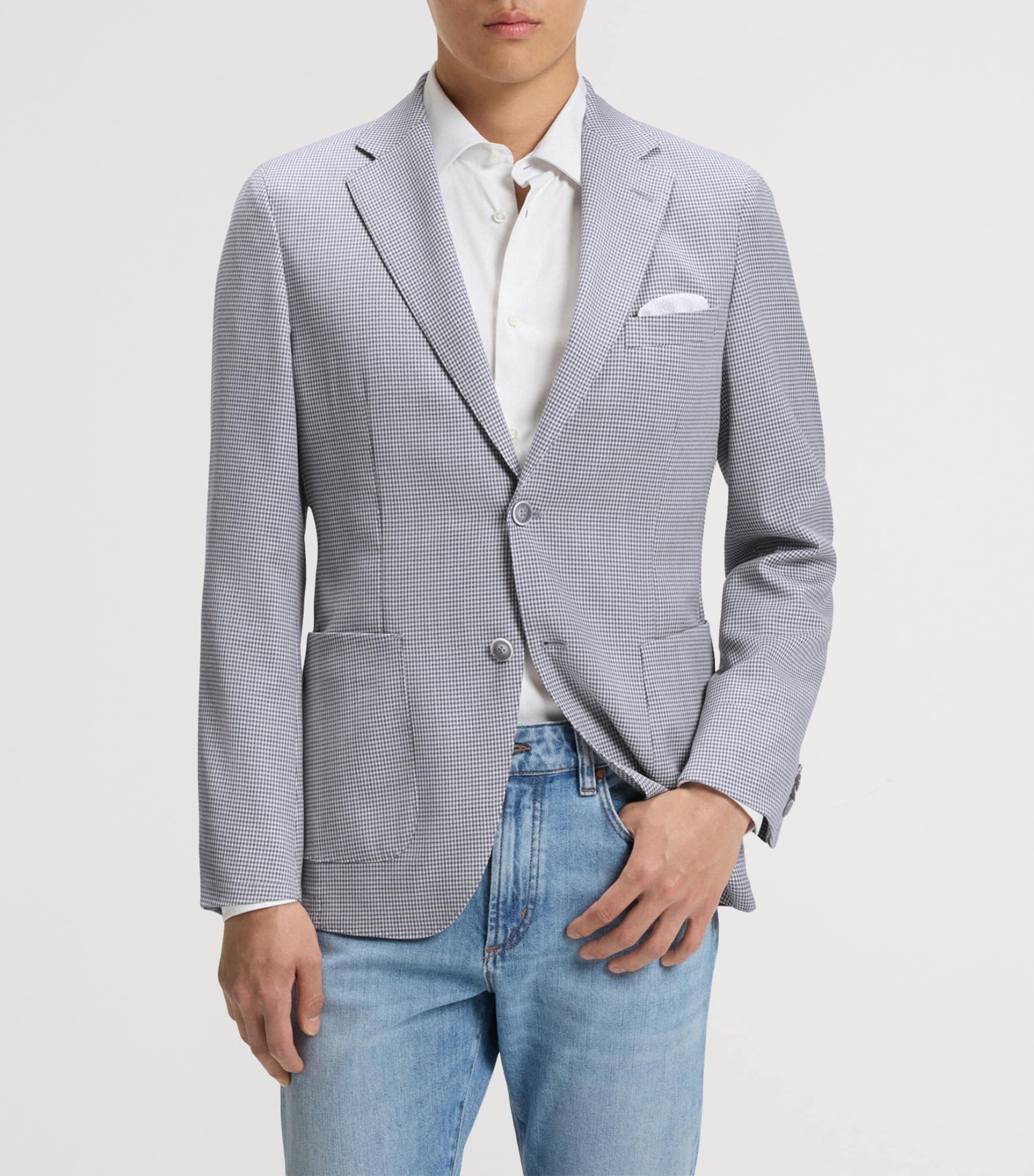 Virgin Wool-Silk Slim Fit Blazer 41 Image 4