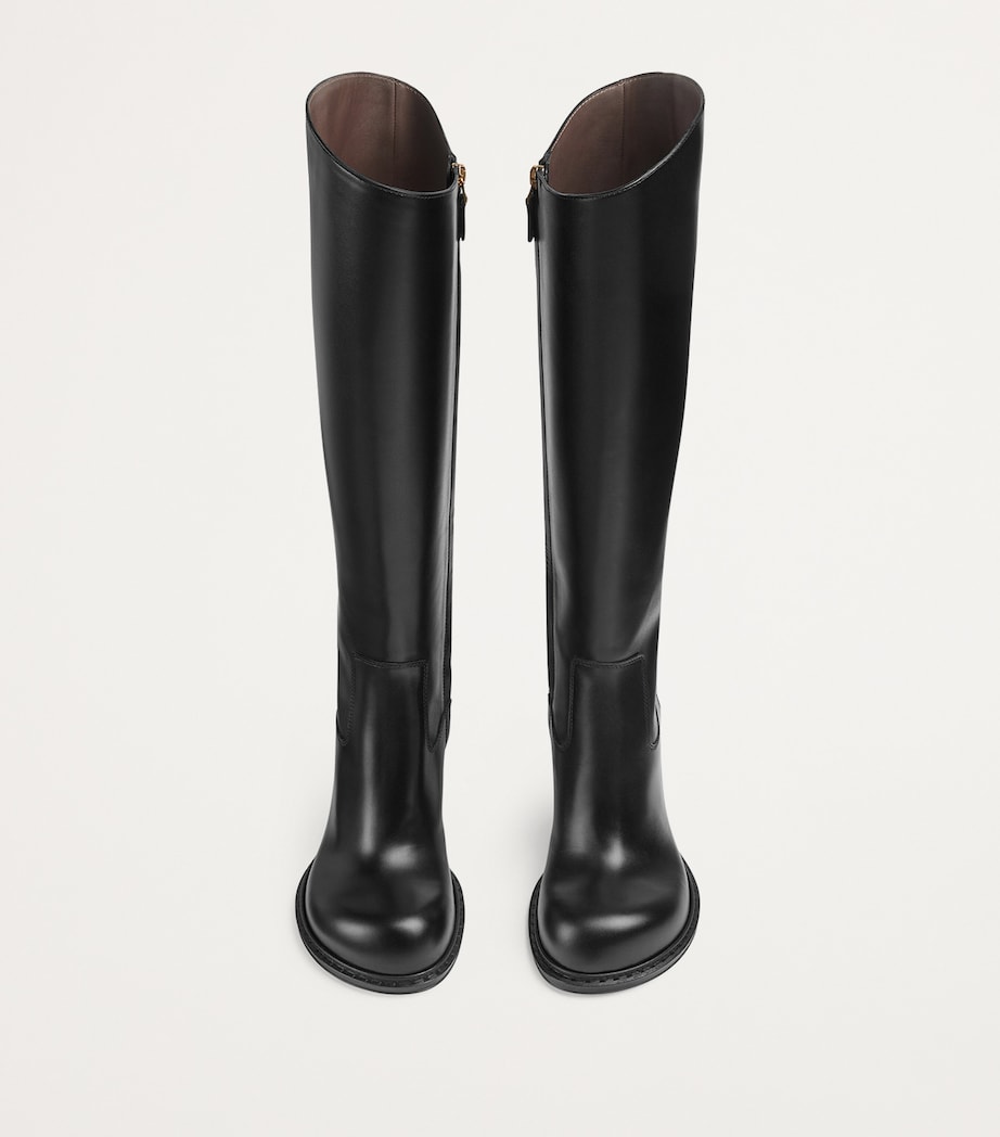 Bottega Veneta Leather Cliff Knee-High Boots 80 Image 6