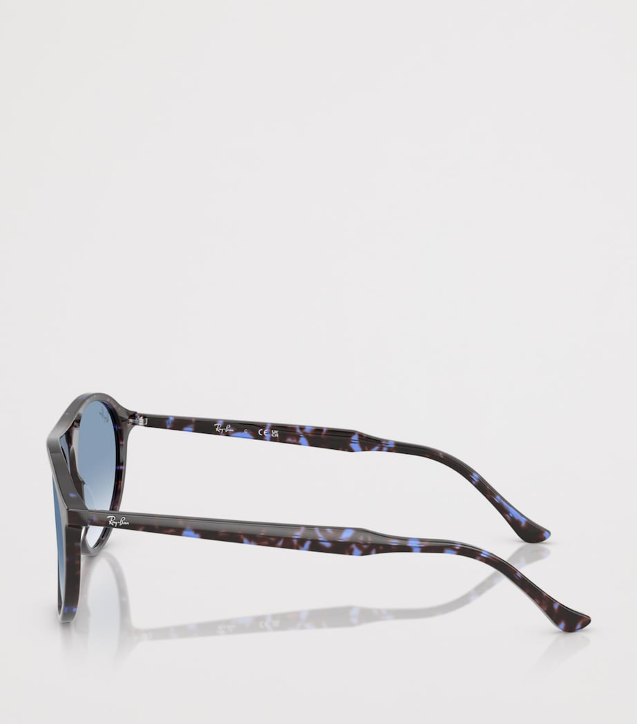 Ray-Ban RB2215 Rounded Square Sunglasses Blue Image 3