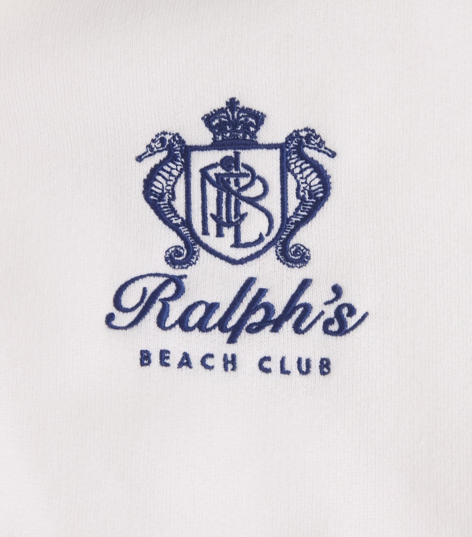 Polo Ralph Lauren Mens Cotton-Blend Ralph's Beach Club Polo Shirt White Image 6