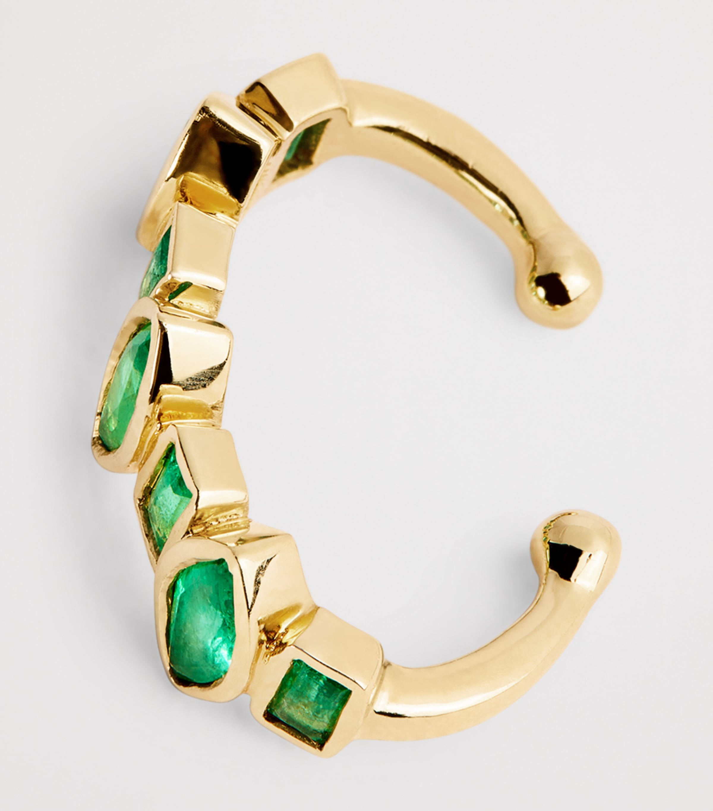 Yellow Gold and Emerald Ear Cuff YELLOW GOLD Image 4
