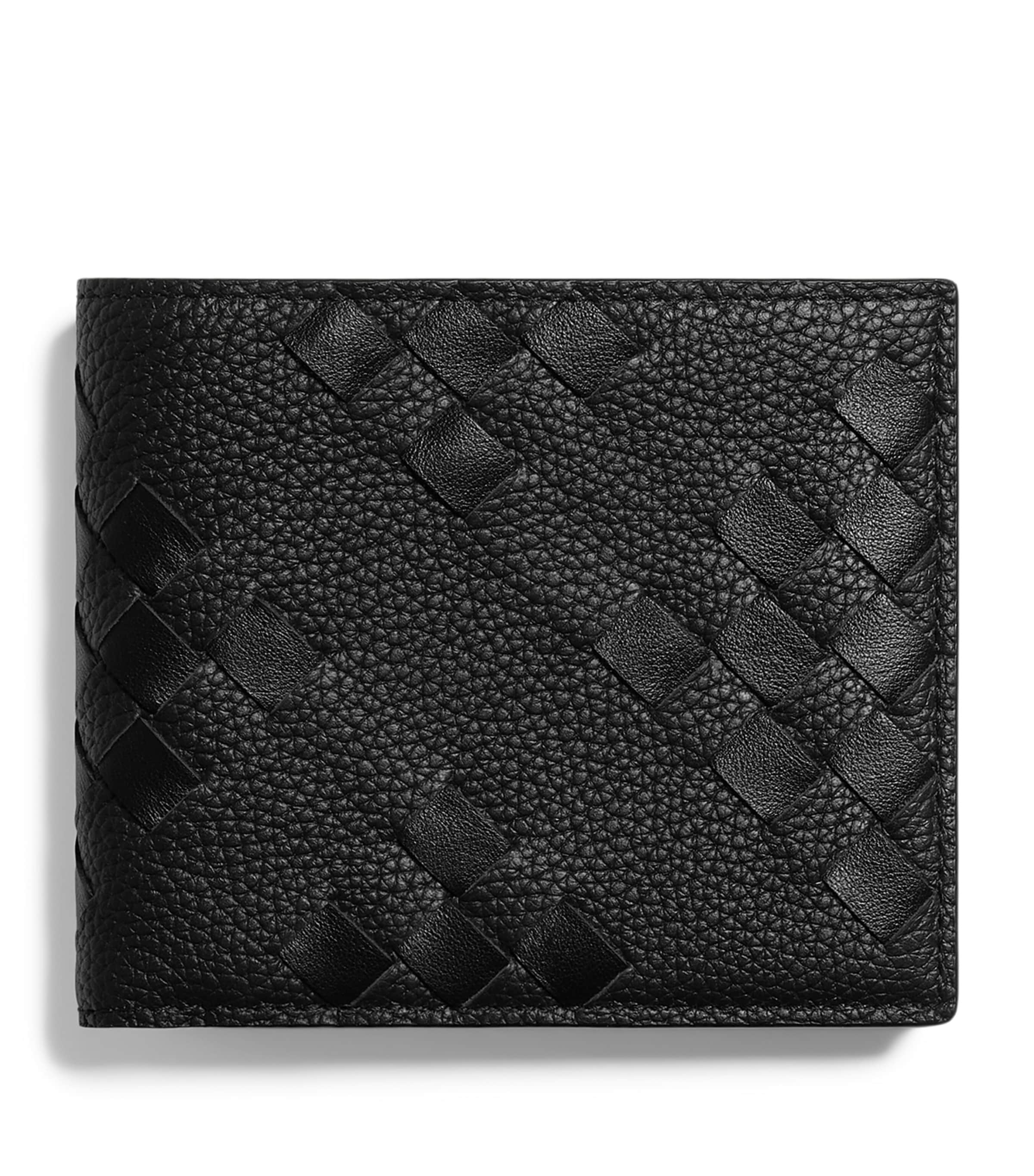 Bottega Veneta Leather Intrecciato Bifold Wallet Image 1