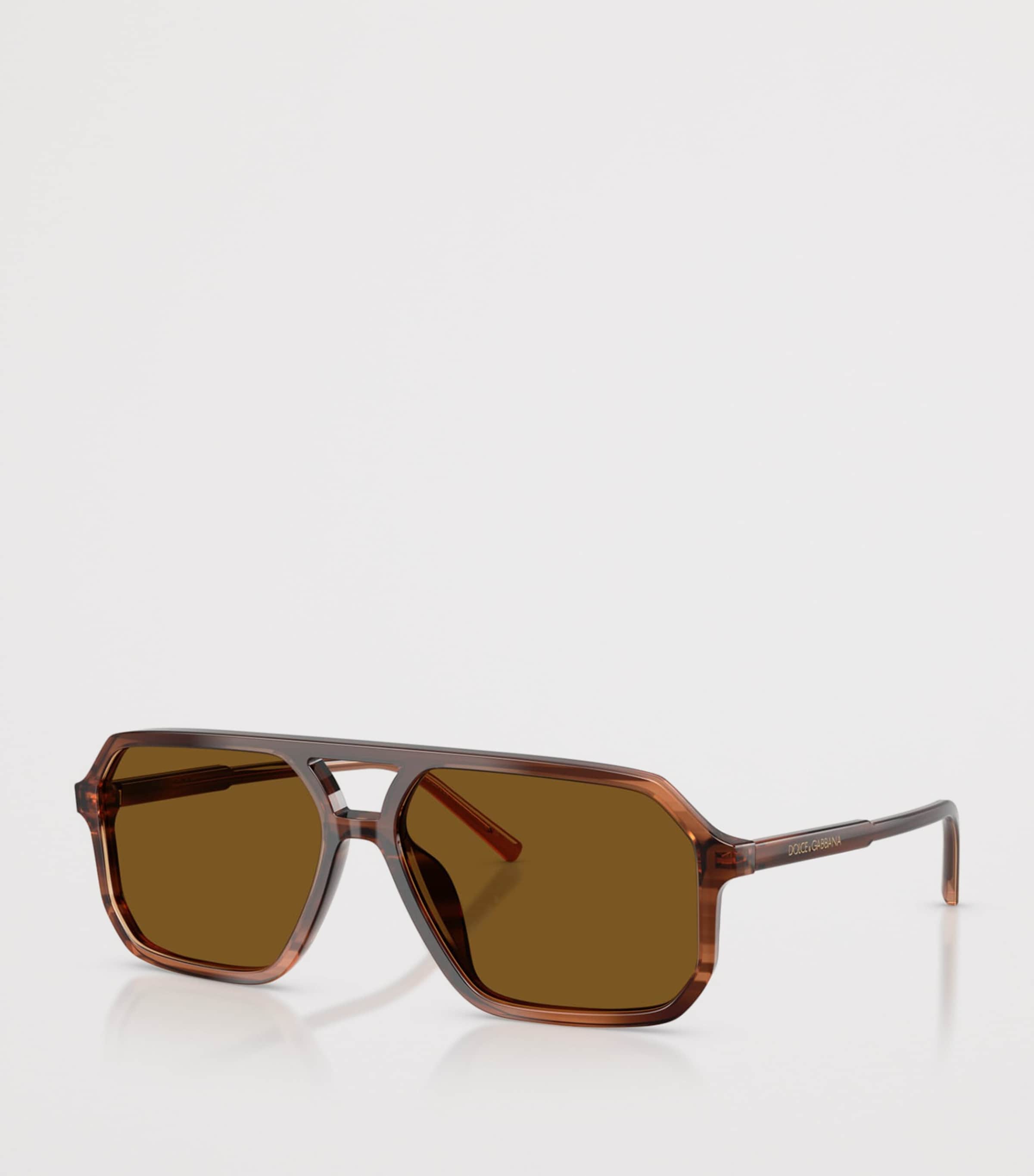 Dolce&Gabbana Acetate DG4541 Pilot Sunglasses Brown Image 2