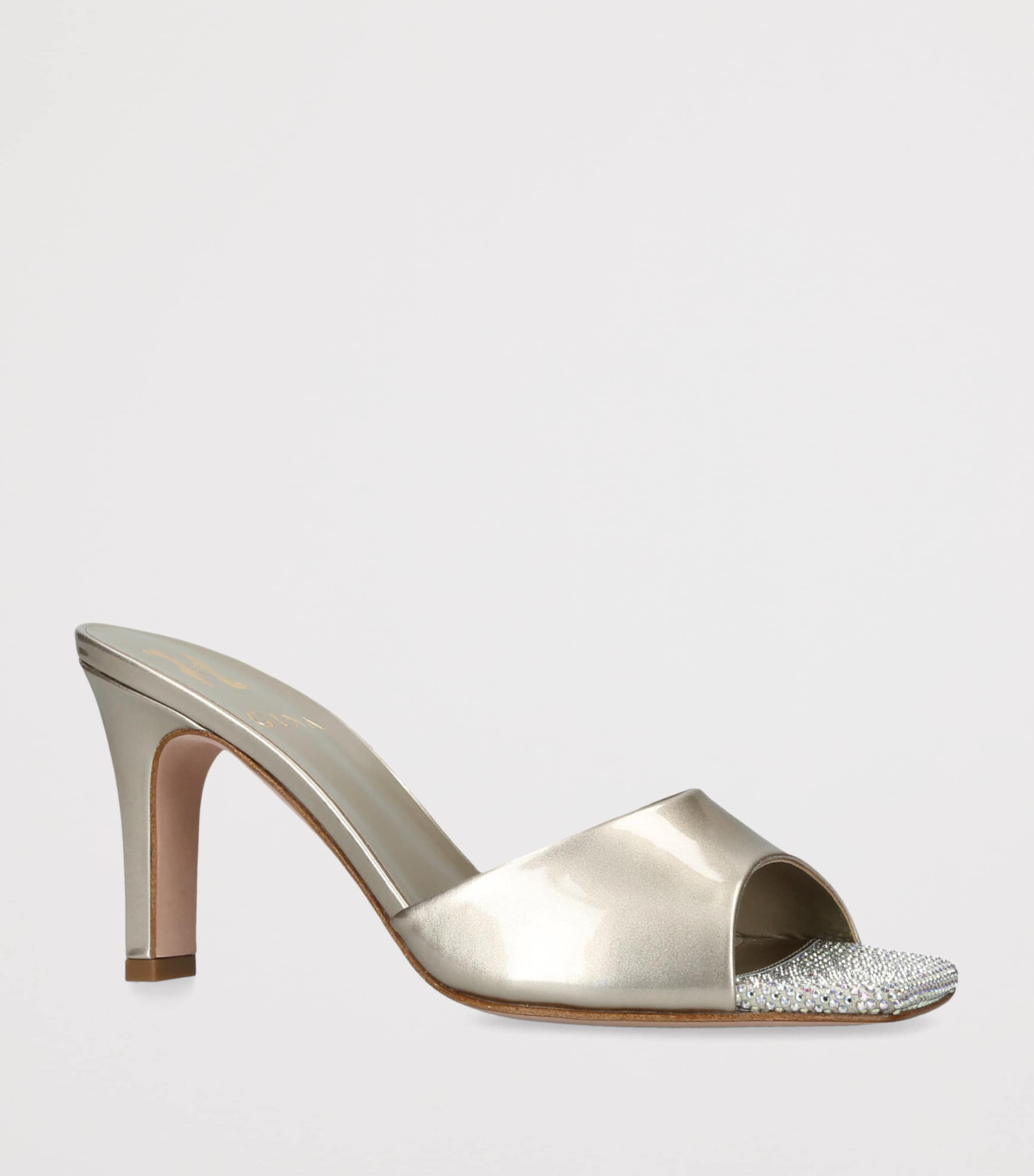 Patent Leather Yasmin Mules 85 GOLD Image 3