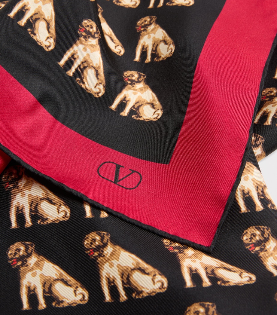 Silk Petit Charles Print Scarf CEX Image 3