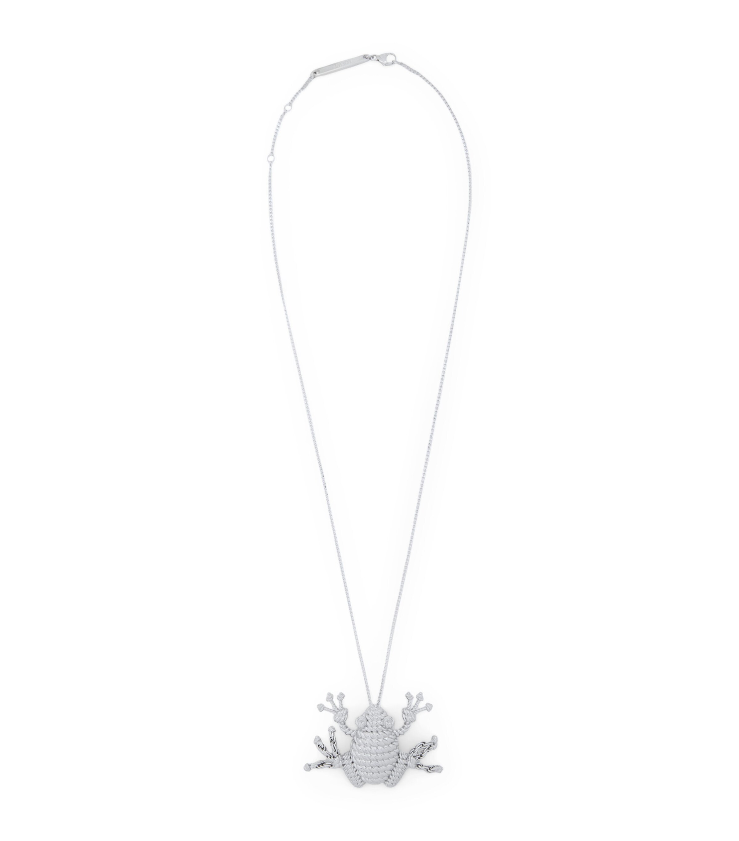 LOEWE Rope Frog Necklace Silver Image 1