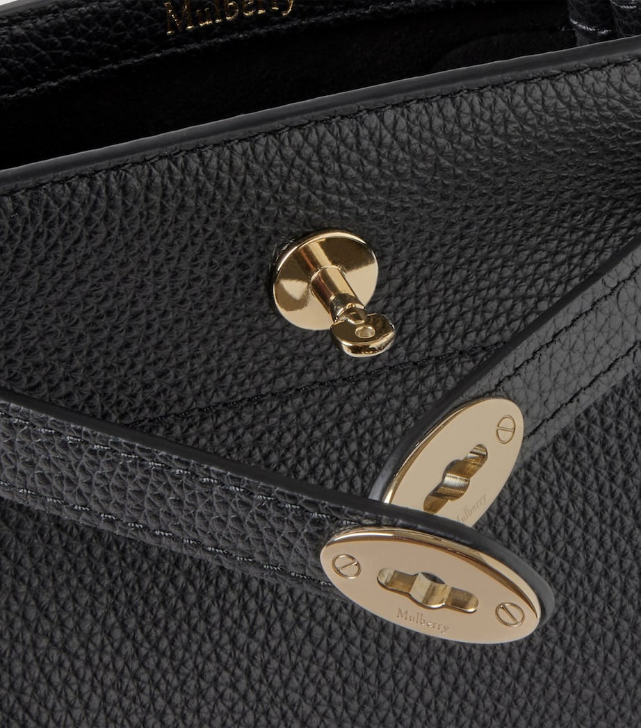 Mulberry Mini Leather Islington Bucket Bag Black Image 5