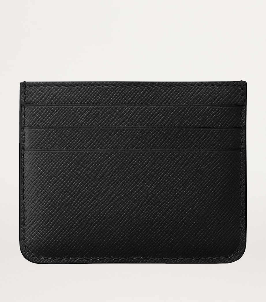 Leather C de Cartier Embroidered Card Holder BLACK Image 4
