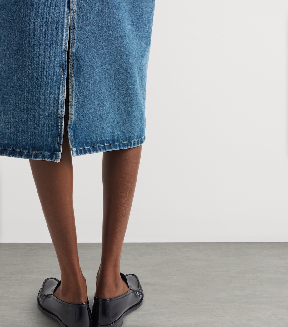 Denim Midi Skirt F0V3N Image 4
