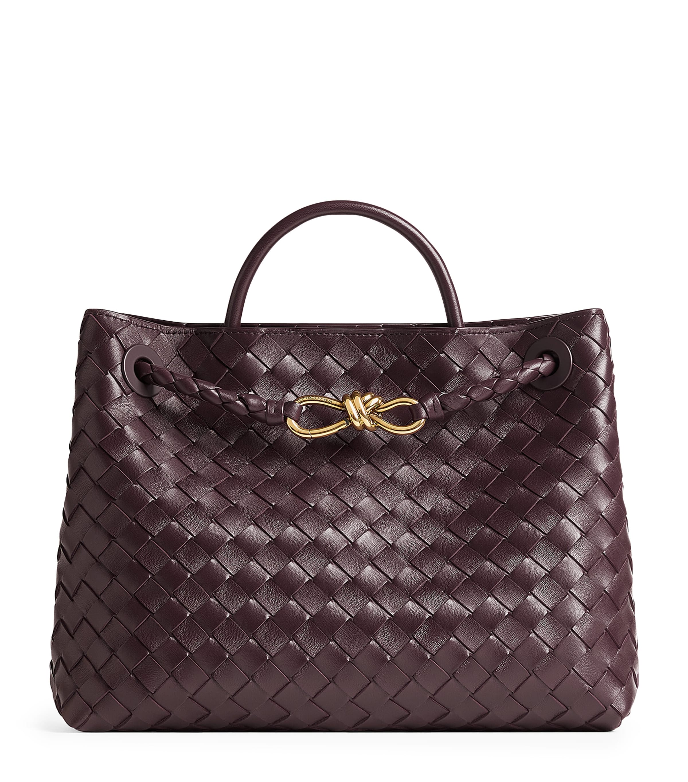 Small Intrecciato Leather Andiamo Top-Handle Bag 2265 Image 1