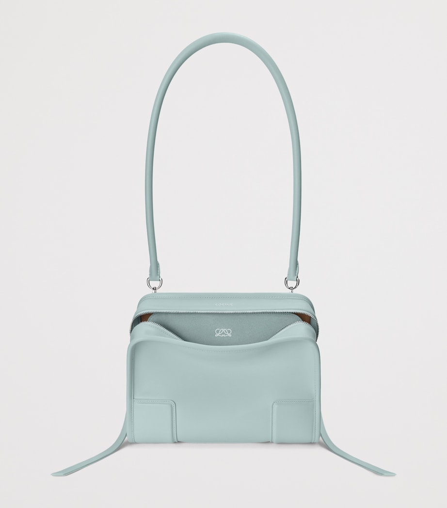 LOEWE Small Leather Amazona 180 Top-Handle Bag Mineral Mist Image 7
