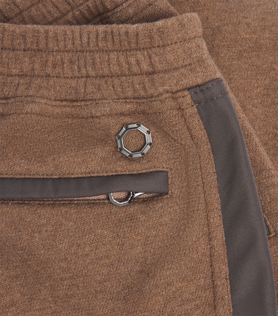 Stefano Ricci Kids Cotton-Cashmere Sweatpants (4-16 Years) Brownc. Image 3