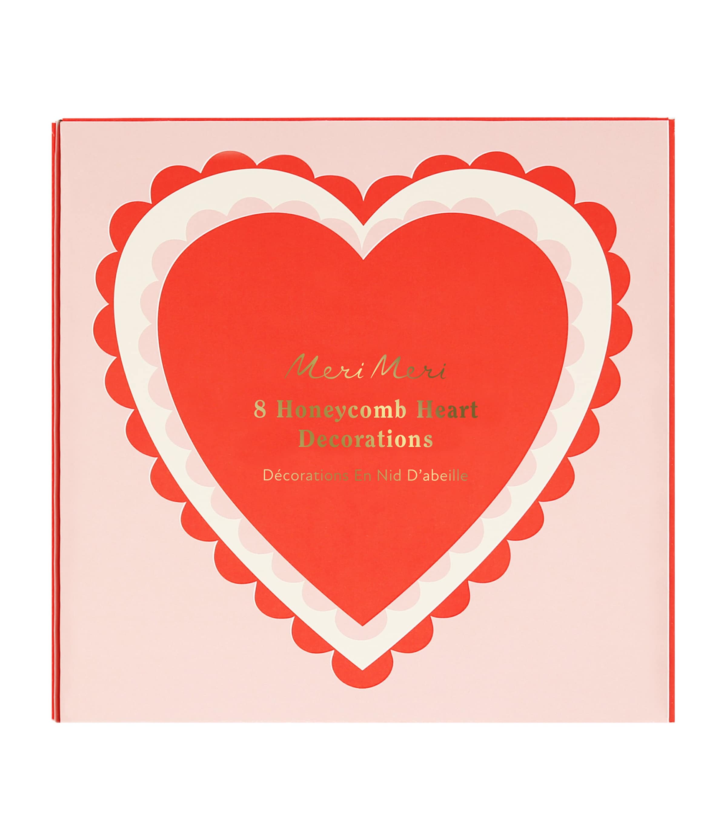 Meri Meri Paper Honeycomb Heart Decorations Image 1