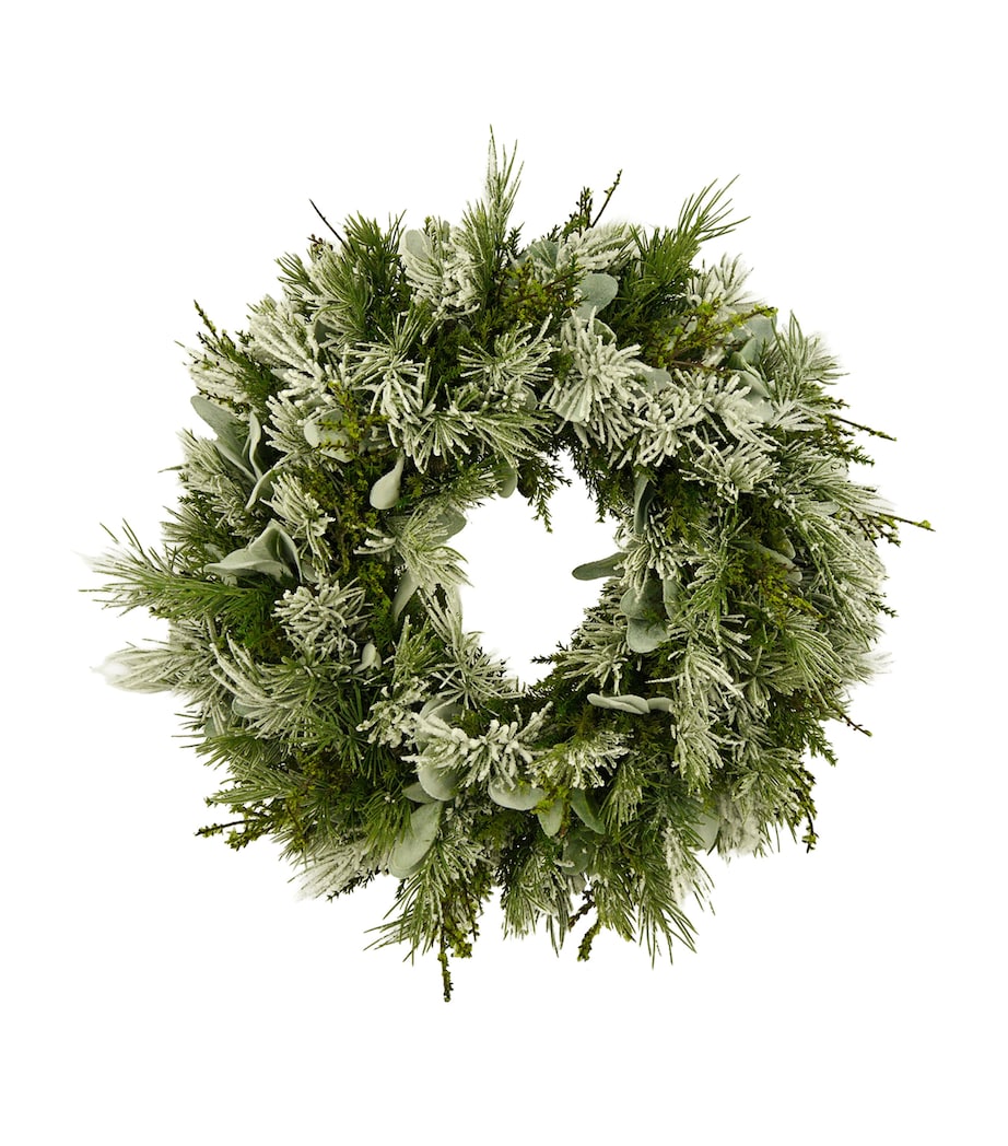 Edelpink & Goldgrün Snow and Sage Wreath White/green Image 1