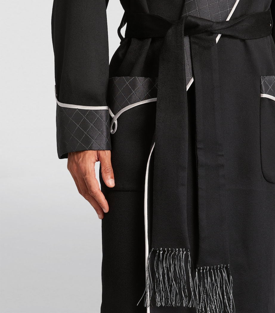 Cashmere-Silk Robe BLACK Image 6