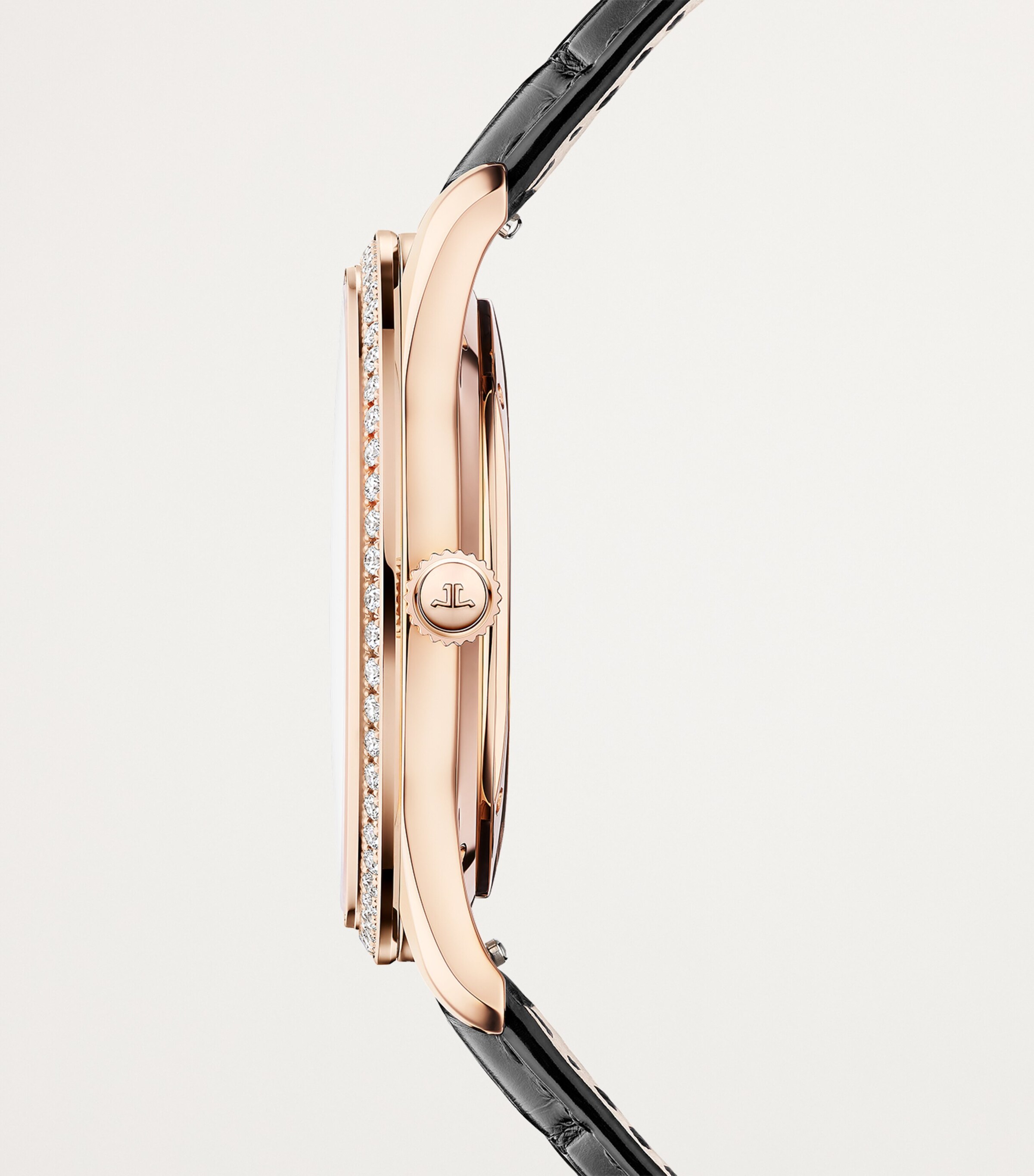 Jaeger-LeCoultre Pink Gold and Diamond Master Ultra Thin Perpetual Calendar Watch 39mm Pink Gold Image 2
