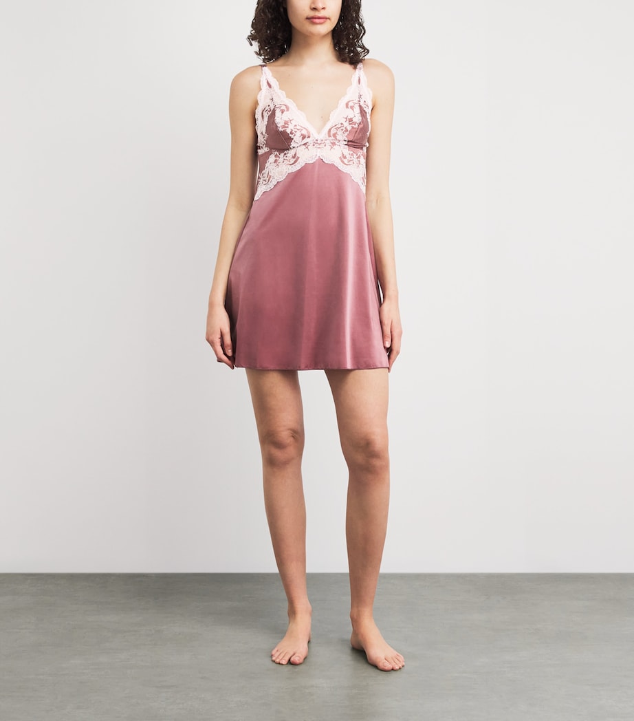 Wacoal Womens Modern Affair Chemise Brwn/crdl Pnk Image 2