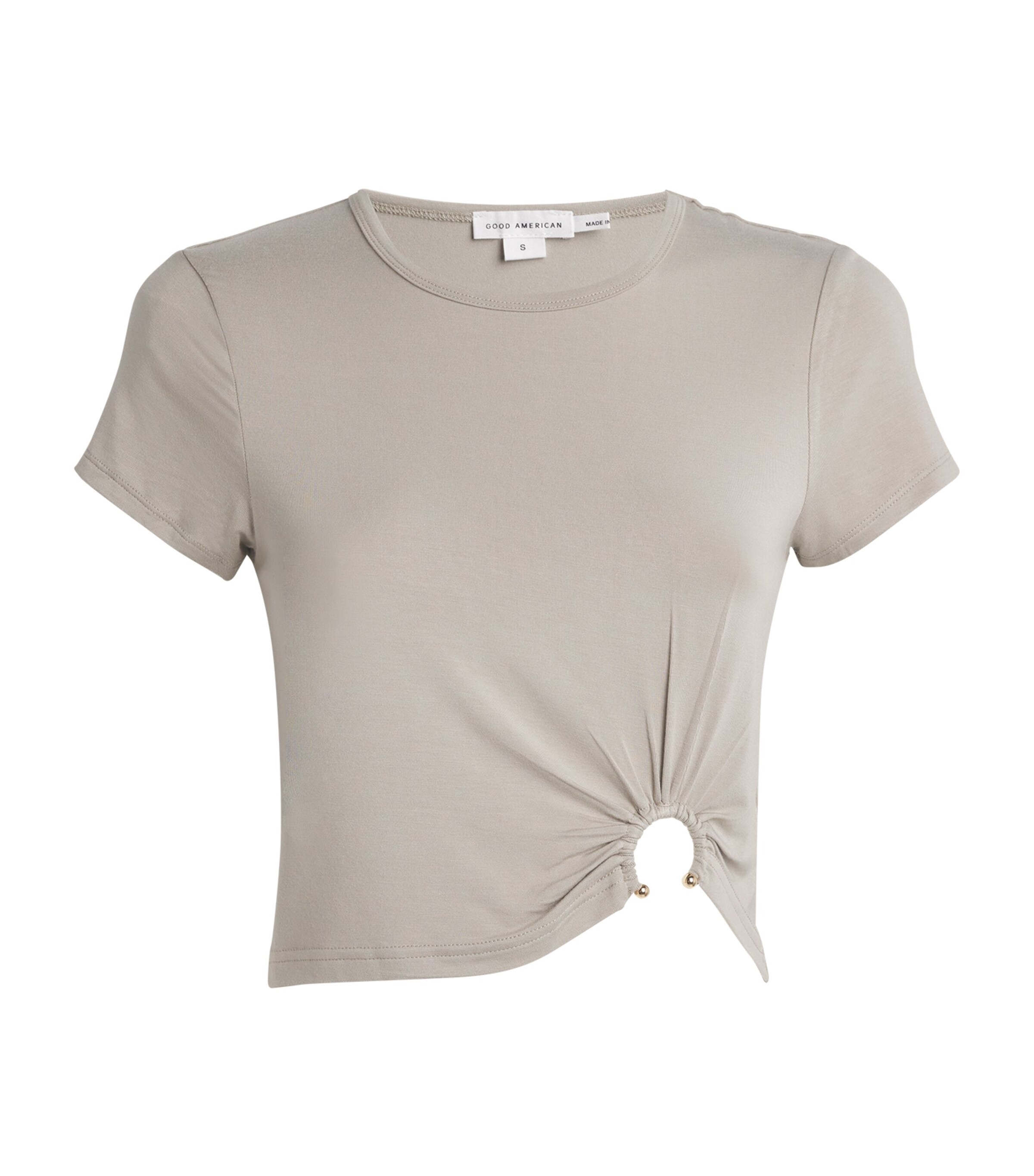 Good American Stretch-Jersey Cut-Out T-Shirt | Women Clothing | Tops | T-Shirts | Designers | Good American