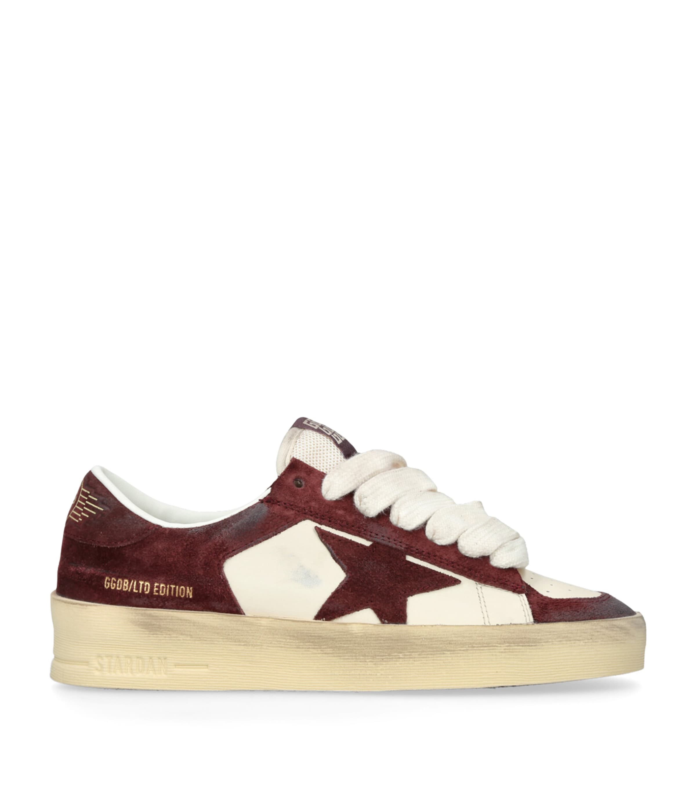 Golden Goose Leather Stardan Sneakers Wine Comb Image 1