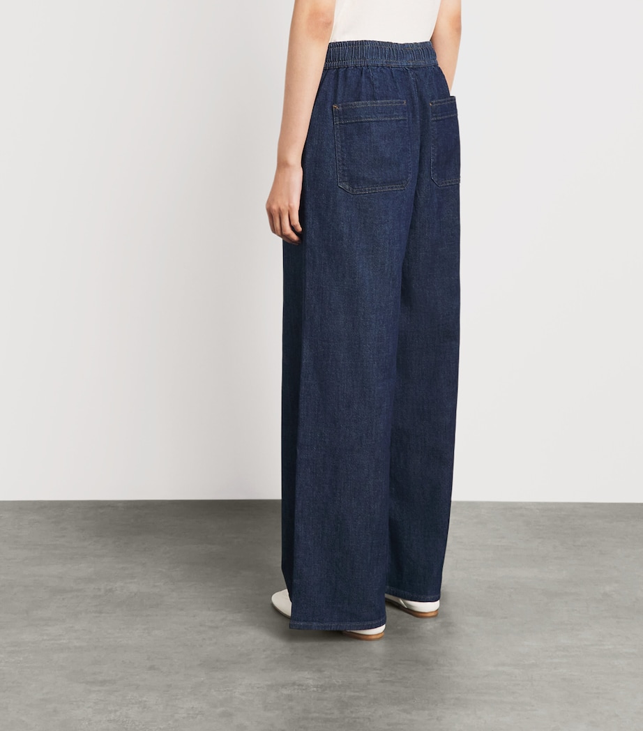 7 For All Mankind Womens Denim-Effect Utility Drawstring Halona Image 5