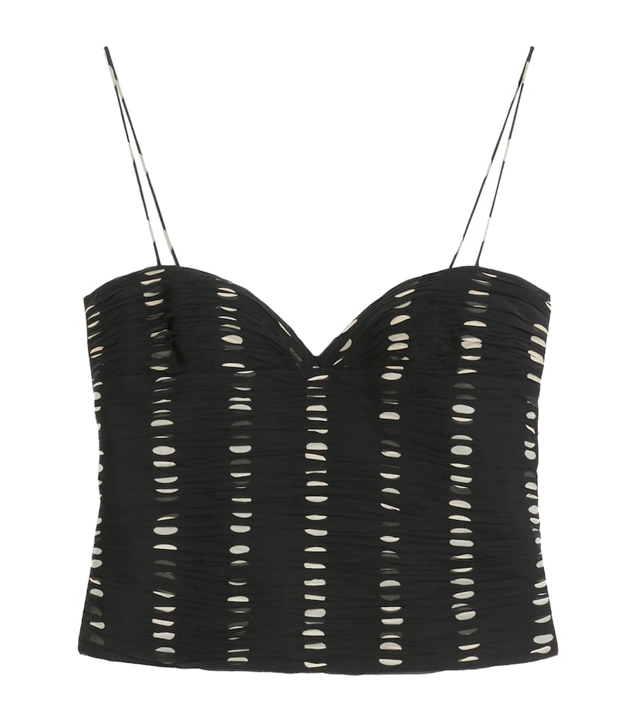 Silk Polka-Dot Top TB1 Image 1