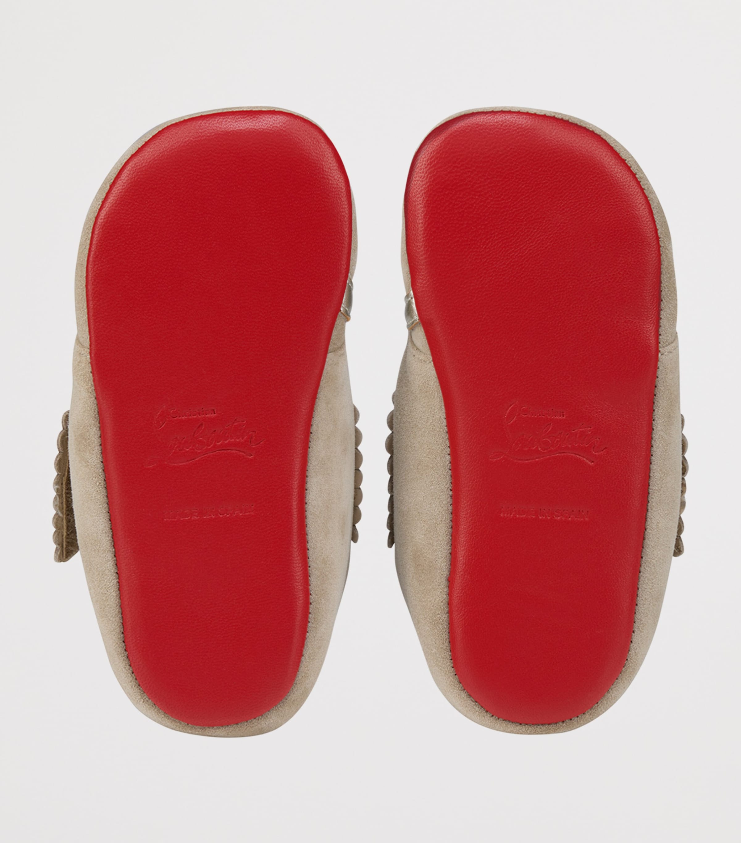 Christian Louboutin Kids 이지 베이비 러브 가죽 부티