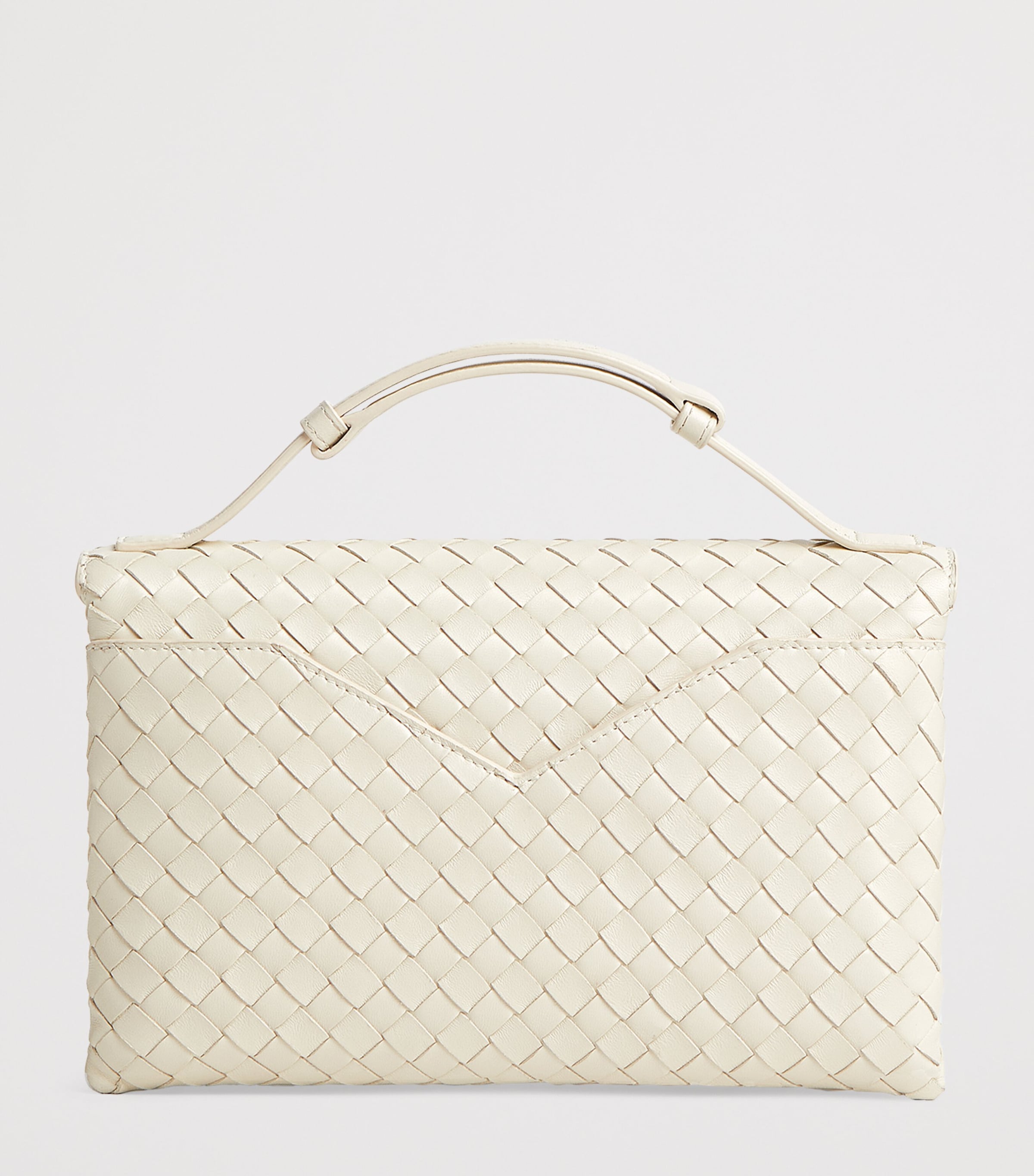 Bottega Veneta Leather Knot Lock Top-Handle Bag Image 5