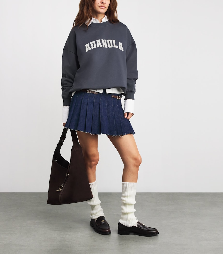 Oversized Varsity Sweatshirt MIDNIGHT BLUE Image 2
