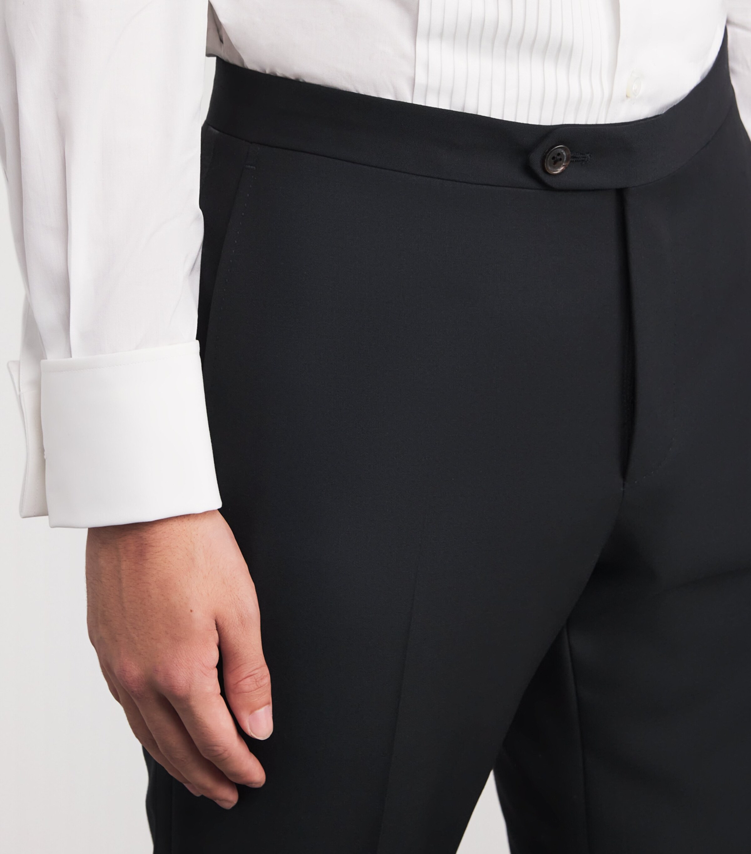 Wool-Satin 2-Piece Tuxedo 020-BLK Image 6