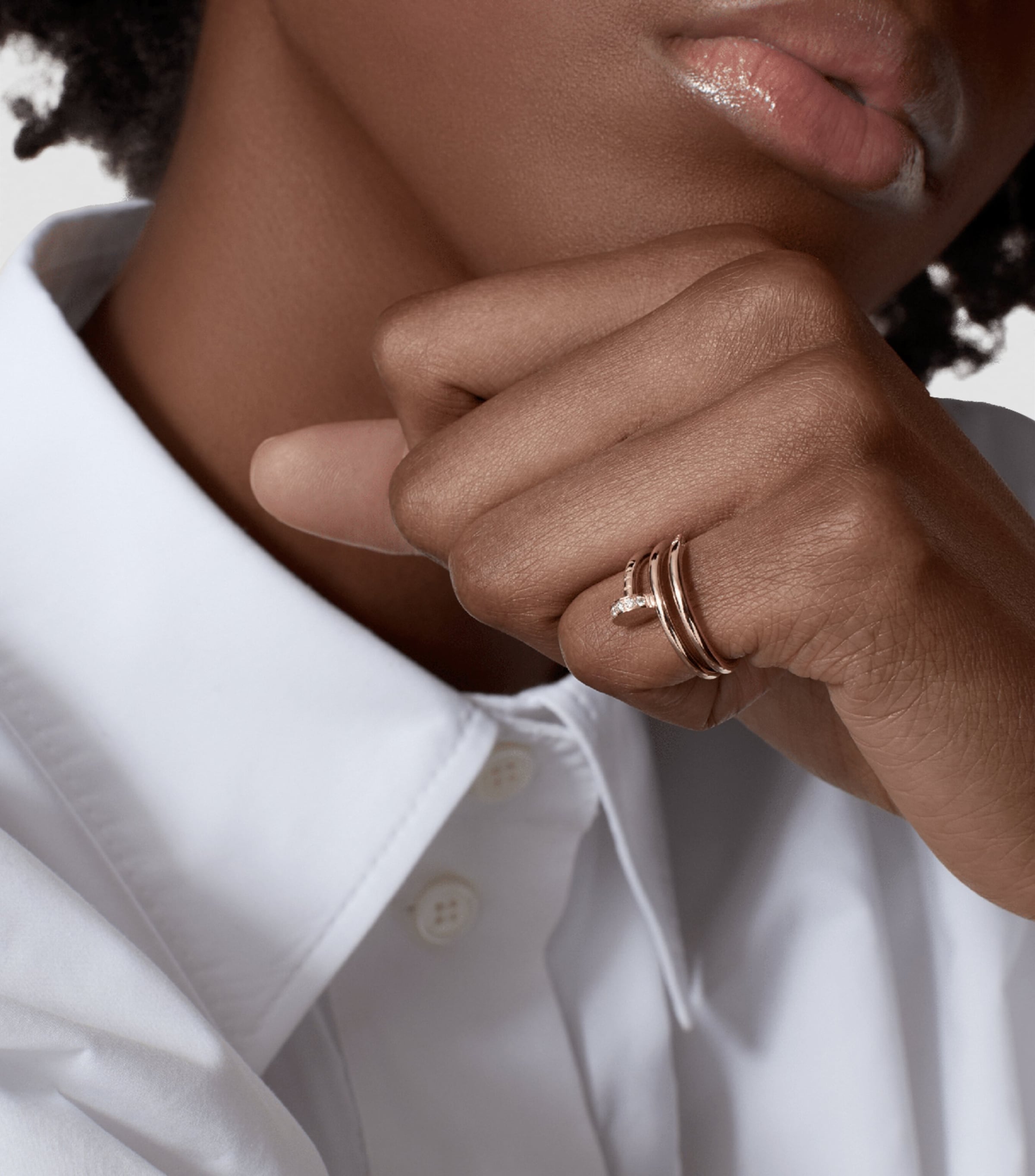 Cartier Nail Ring Rose Gold Diamond Cartier Multi Rose Gold And